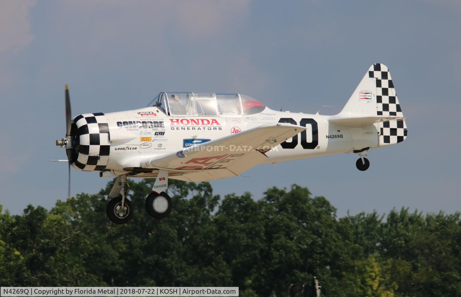 N4269Q, 1953 North American T-6G Texan C/N 197-5, EAA OSH 2018