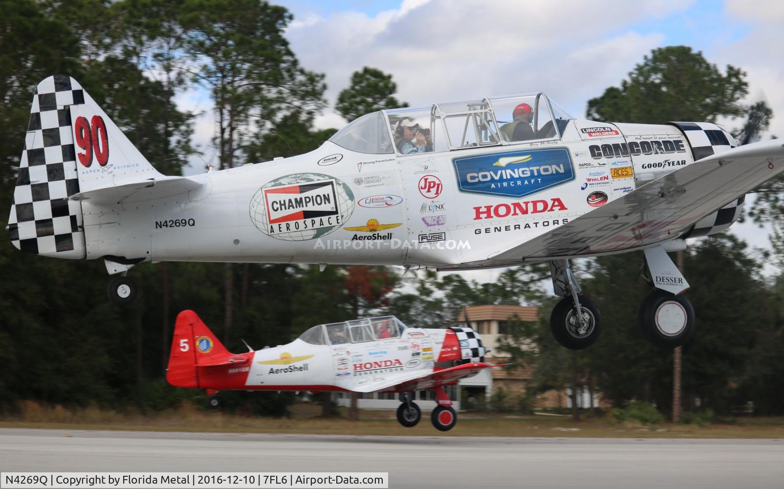 N4269Q, 1953 North American T-6G Texan C/N 197-5, Spruce Creek 2016