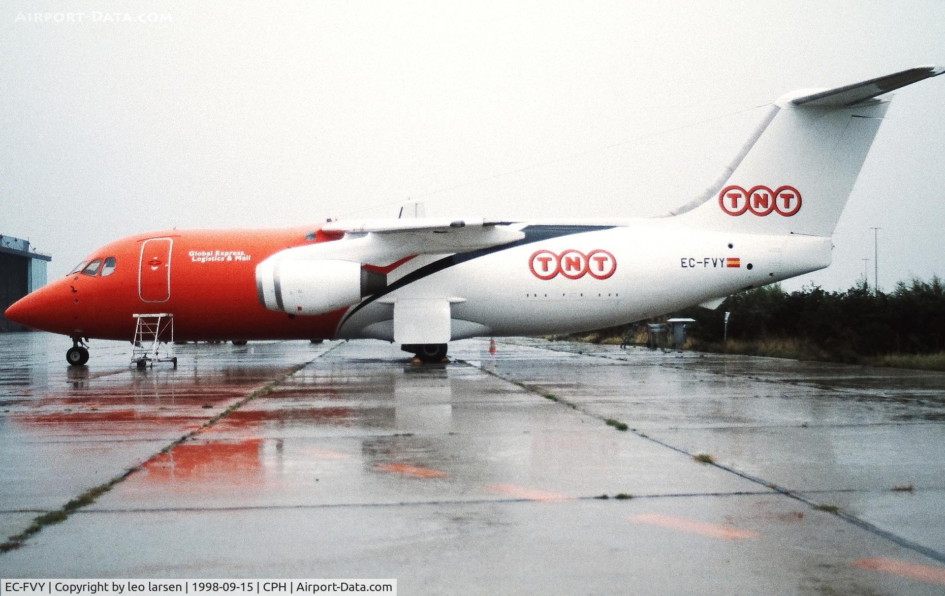 EC-FVY, 1988 British Aerospace BAe.146-200QT Quiet Trader C/N E2117, Copenhagen 15.9.1998