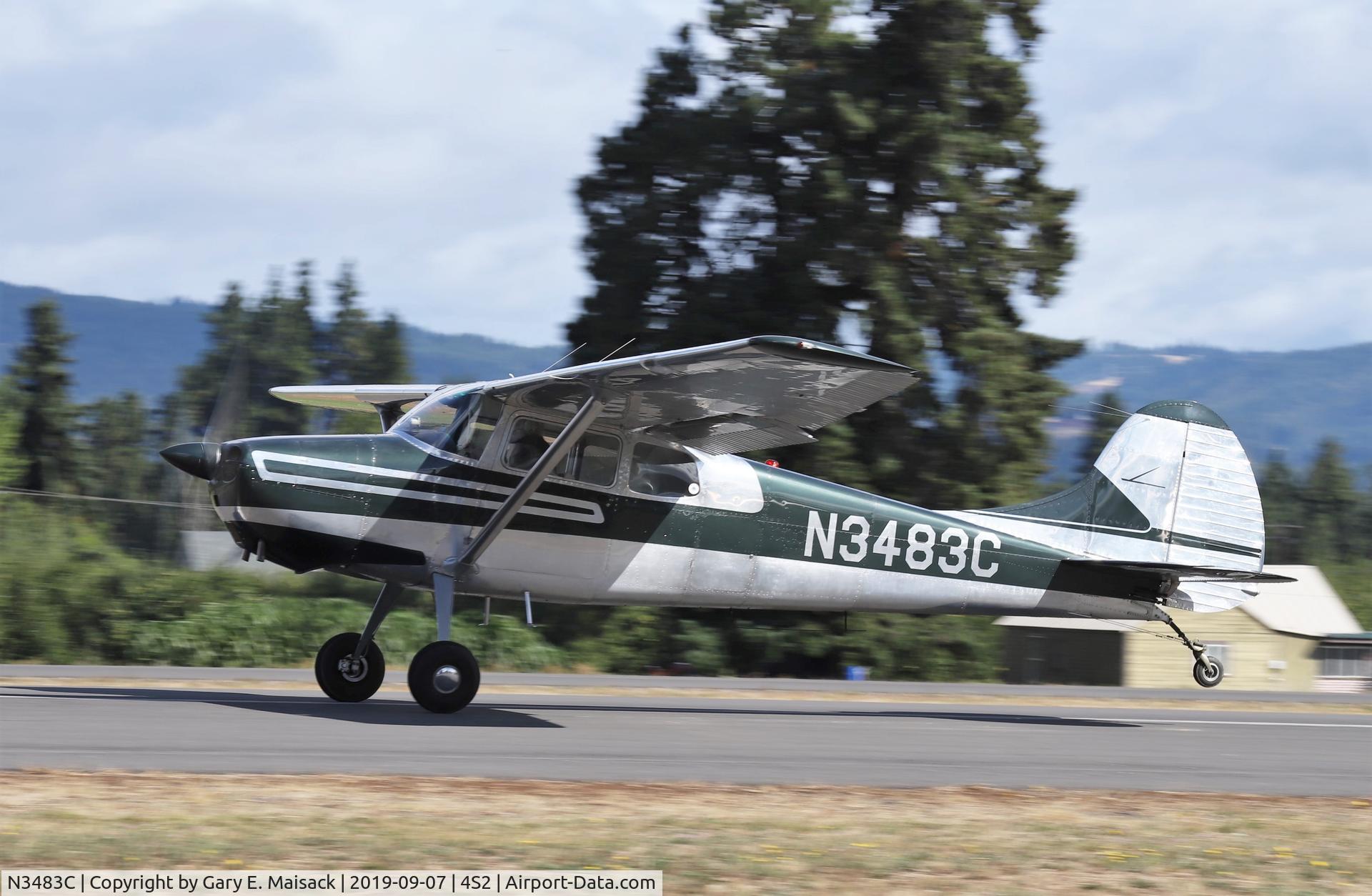 N3483C, 1954 Cessna 170B C/N 26526, Hood River, OR Fly-in 2019