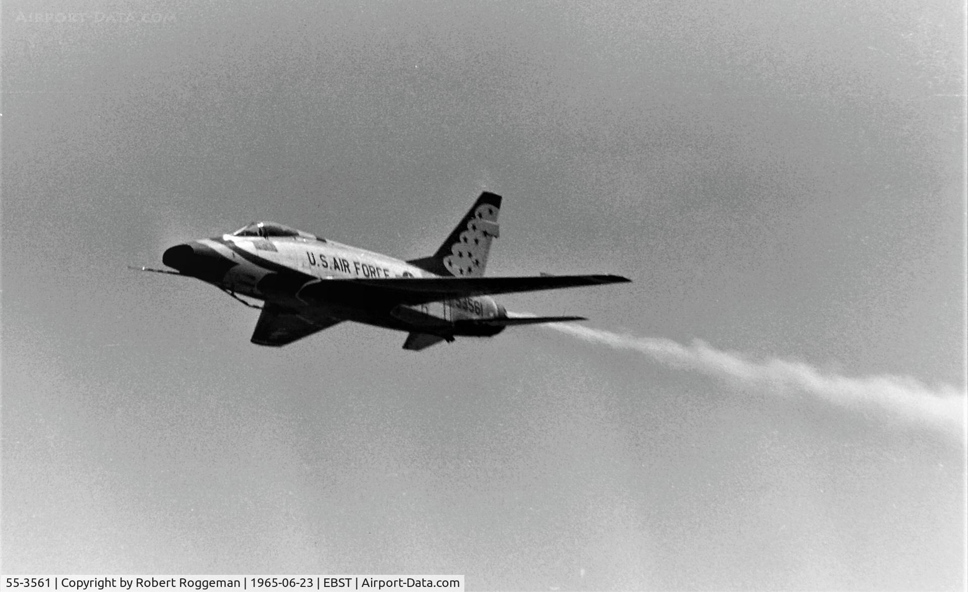 55-3561, 1955 North American F-100D Super Sabre C/N 223-243, OPEN DAY.USAF.THUNDERBIRD.
