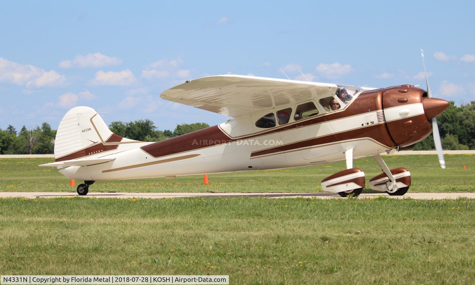 N4331N, 1947 Cessna 195 C/N 7078, EAA OSH 2018