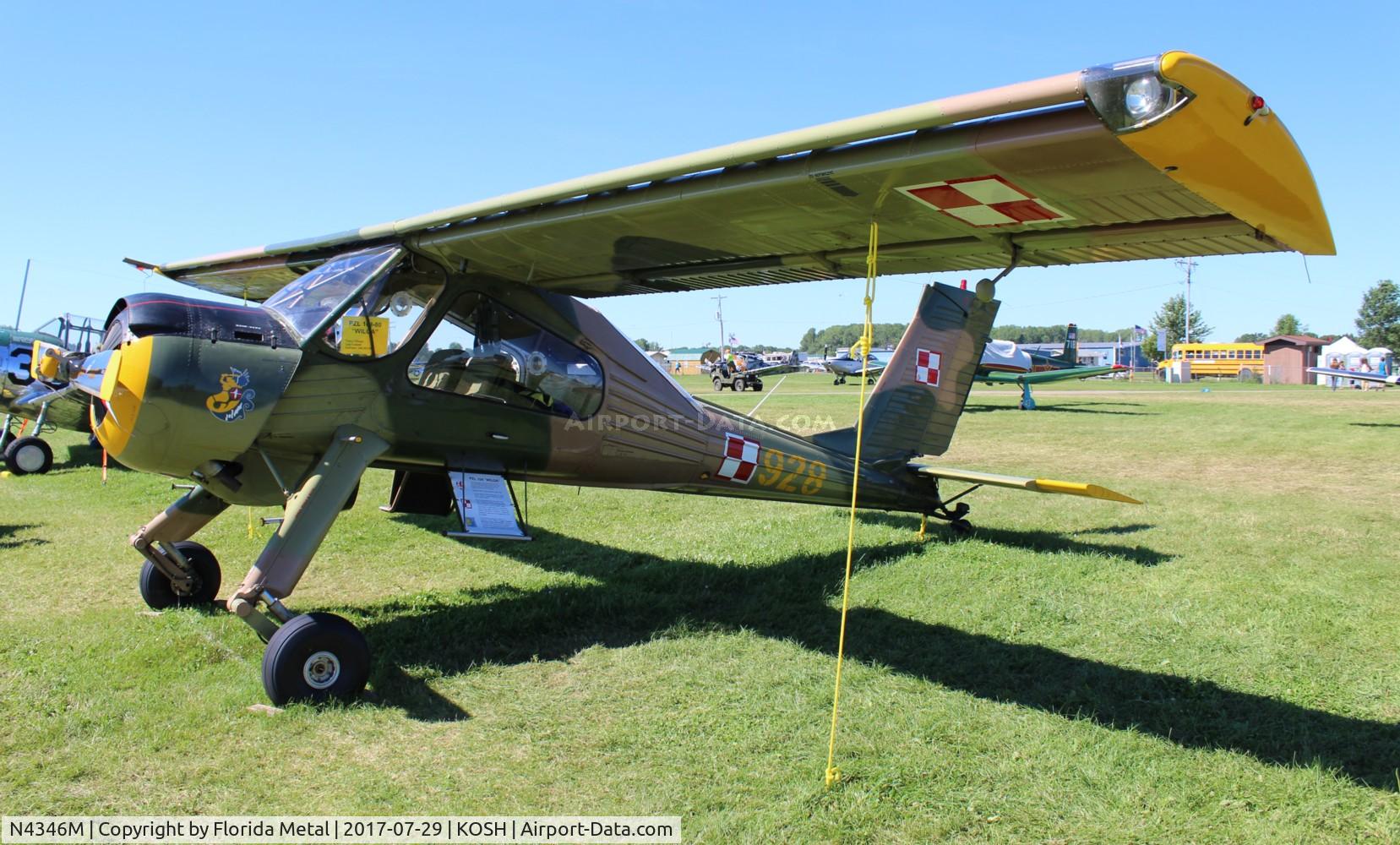 N4346M, PZL-Okecie PZL-104 Wilga 80 C/N CF21910928, EAA OSH 2017