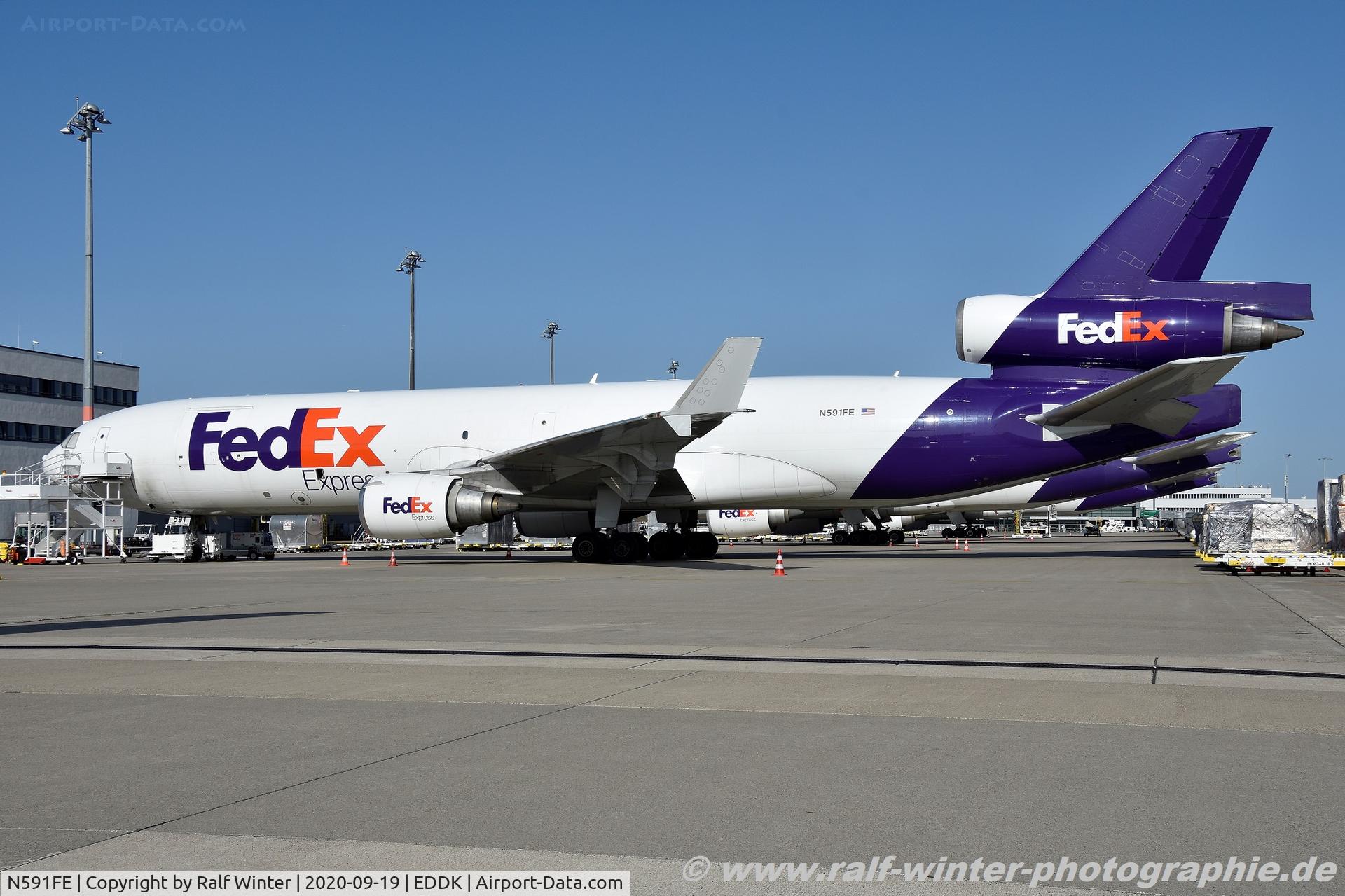 N591FE, 1992 McDonnell Douglas MD-11F C/N 48527, McDonnell Douglas MD-11F - FX FDX Federal Express - 48527 - N591FE - 19.09.2020 - CGN