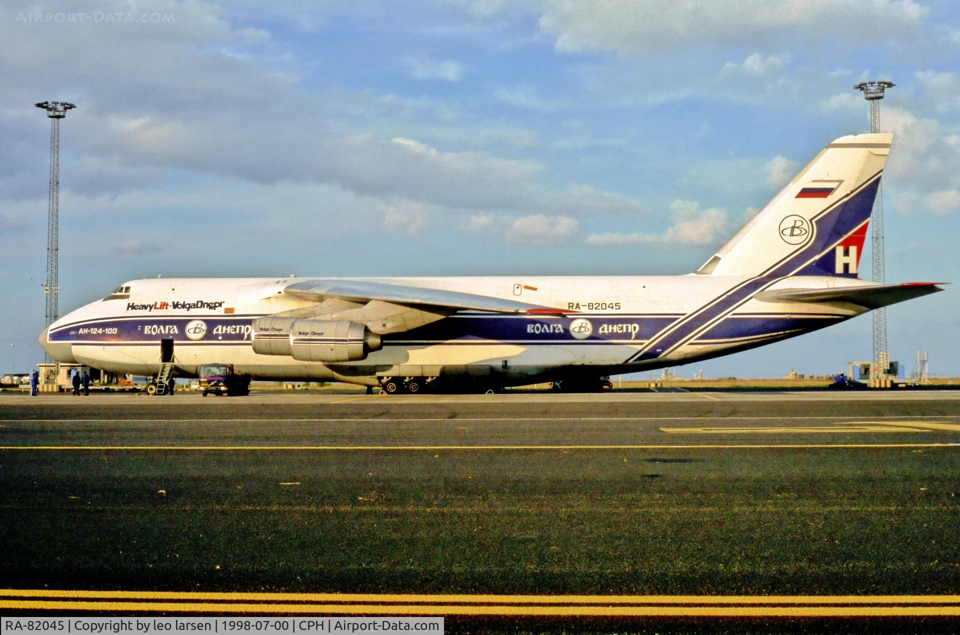 RA-82045, 1991 Antonov An-124-100 Ruslan C/N 9773052255113, Copenhagen 7.1998