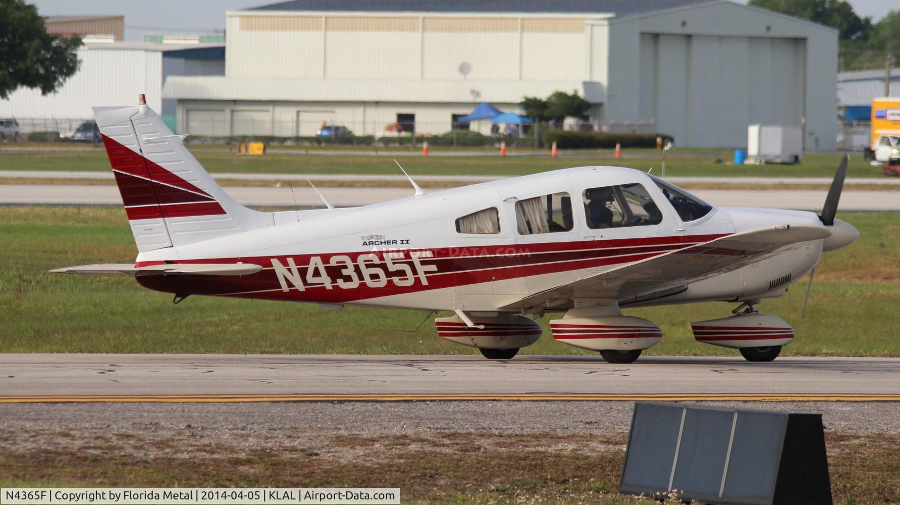 N4365F, 1984 Piper PA-28-181 Archer II C/N 28-8490082, SNF LAL 2014