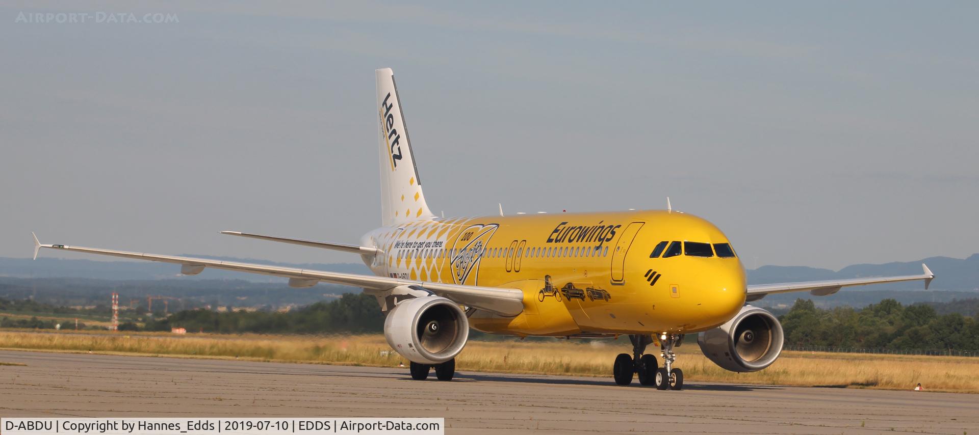 D-ABDU, 2008 Airbus A320-214 C/N 3516, D-ABDU Taxing to Parking Position