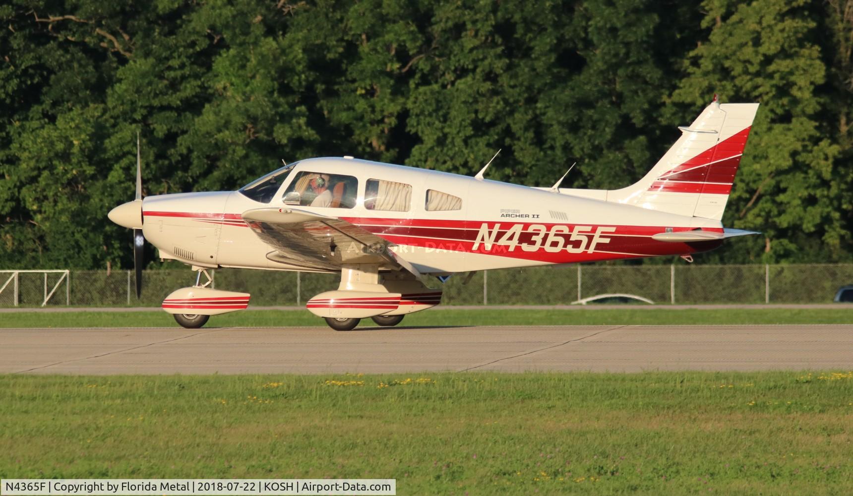 N4365F, 1984 Piper PA-28-181 Archer II C/N 28-8490082, EAA OSH 2018