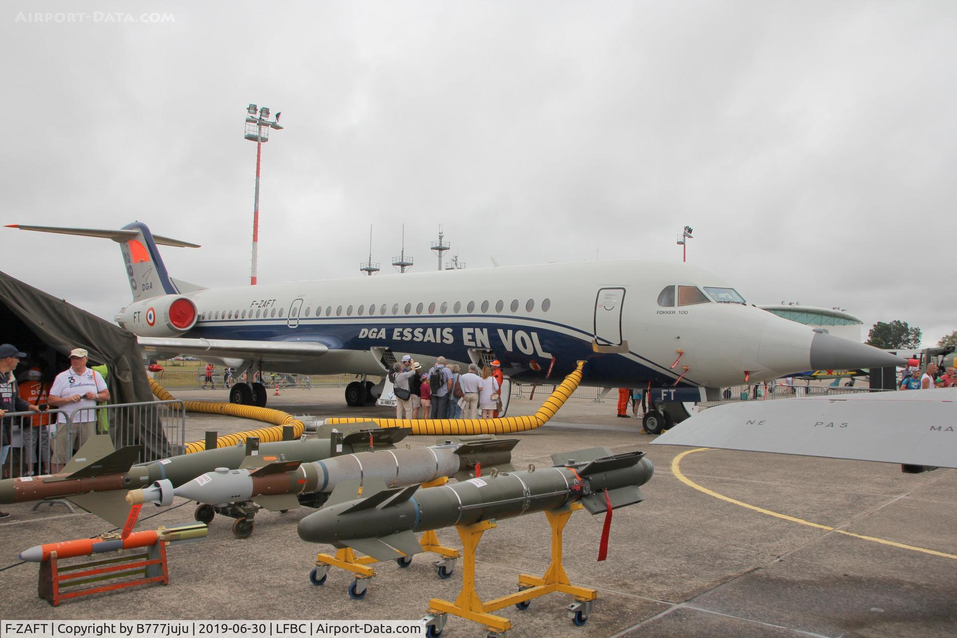 F-ZAFT, 1990 Fokker 100 (F-28-0100) C/N 11290, at Cazaux Airshow