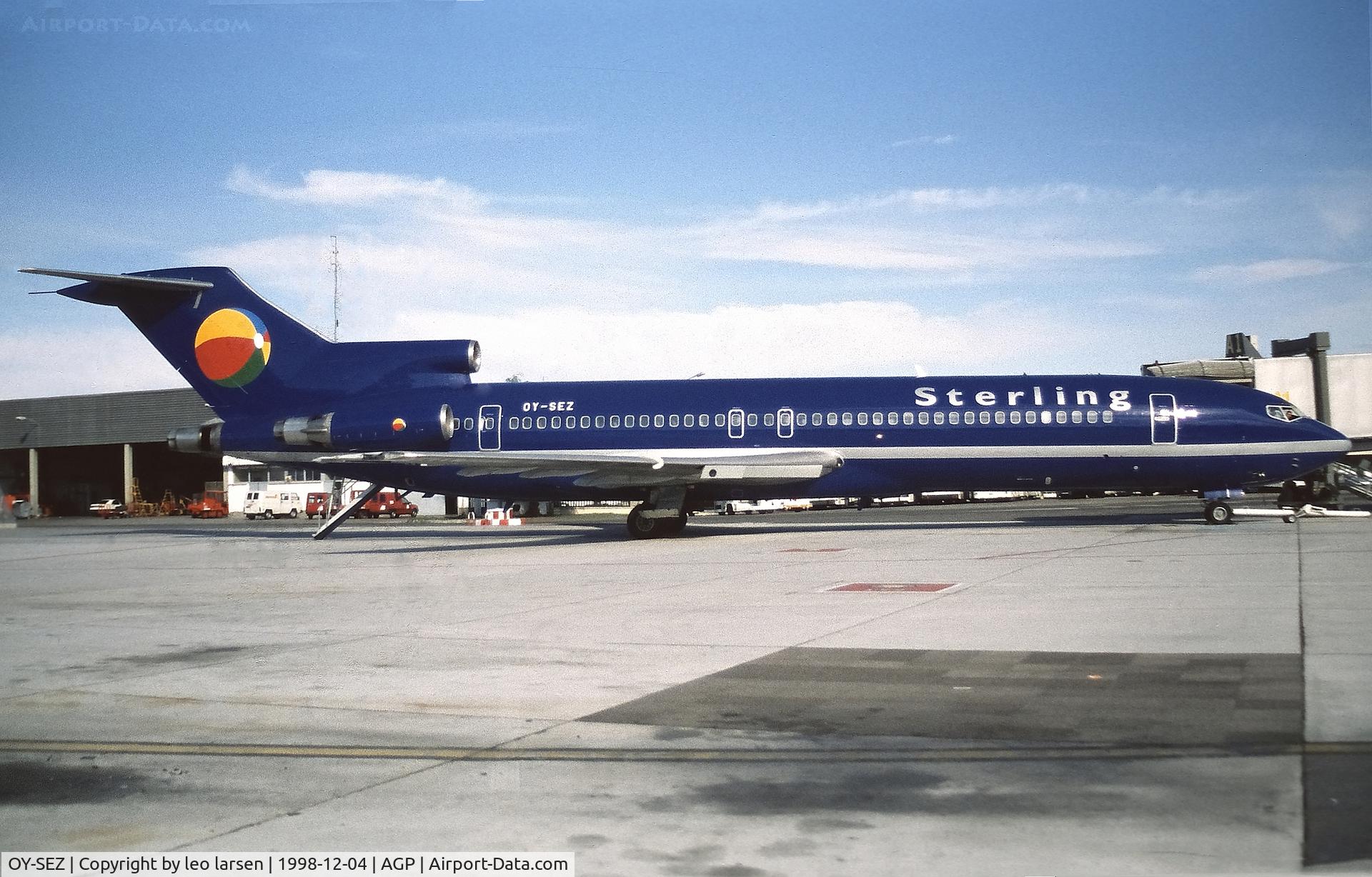 OY-SEZ, 1976 Boeing 727-2M7 C/N 21202, Malaga 4.12.1998