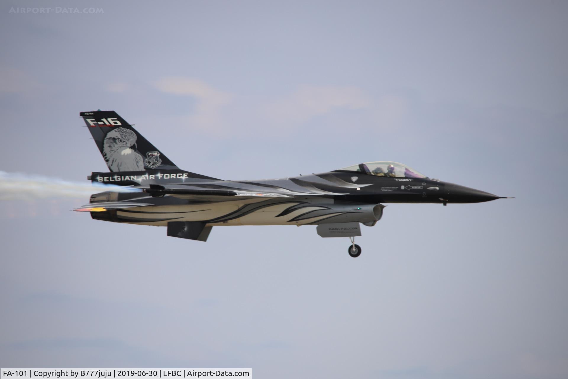 FA-101, SABCA F-16AM Fighting Falcon C/N 6H-101, at Cazaux Airshow