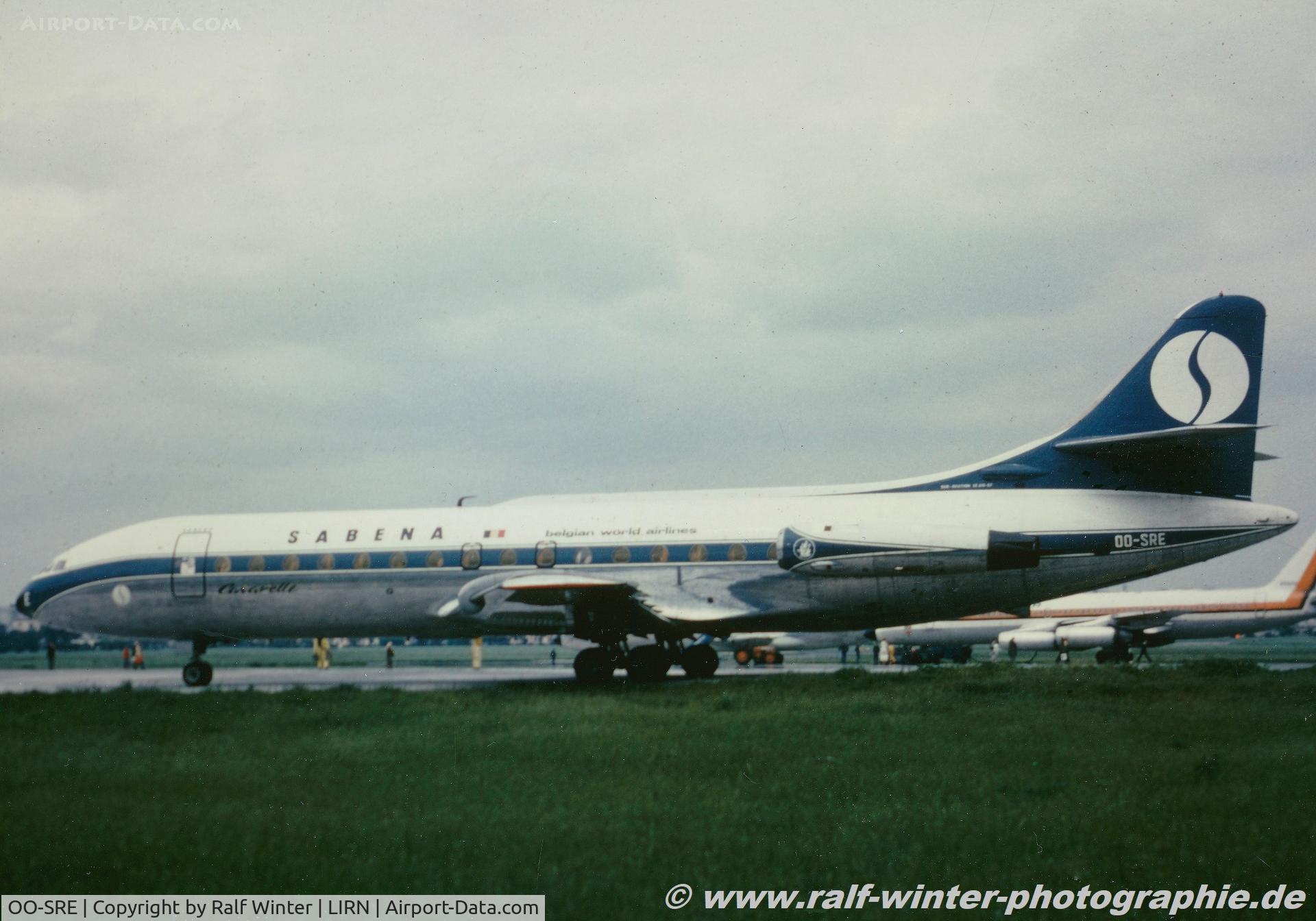 OO-SRE, 1961 Sud Aviation SE-210 Caravelle VI-N C/N 67, Sud Aviation SE-210 VI - Sabena - 67 - OO-SRE - 04.1973 - NAP