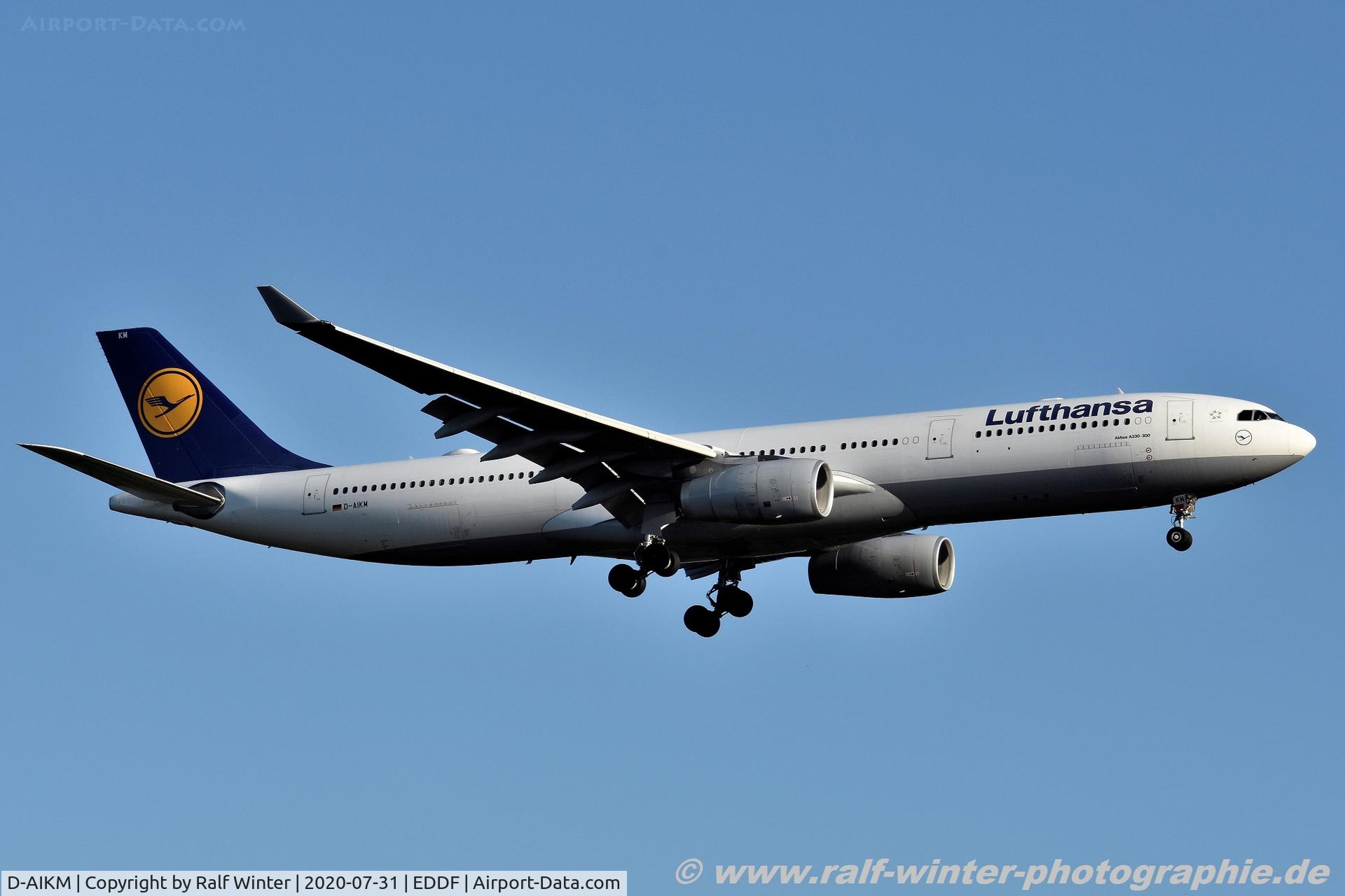 D-AIKM, 2008 Airbus A330-343X C/N 913, Airbus A330-343 - LH DLH Lufthansa - 913 - D-AIKM - 31.07.2020 - FRA