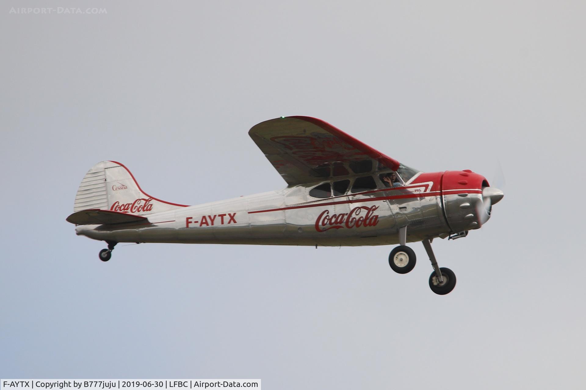 F-AYTX, 1950 Cessna 195 C/N 7496, at Cazaux Airshow