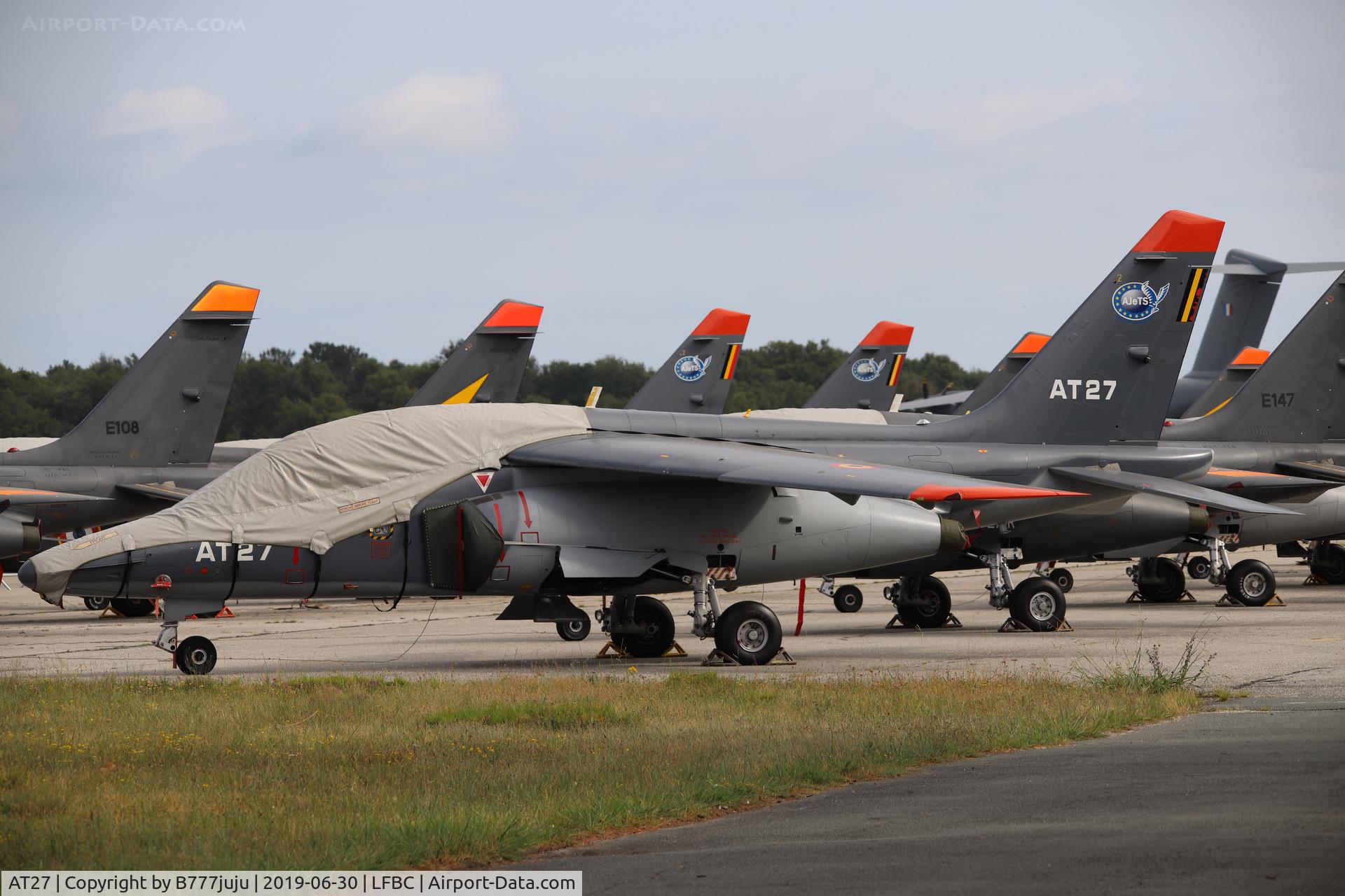 AT27, Dassault-Dornier Alpha Jet 1B C/N B27/1125, at Cazaux Airshow