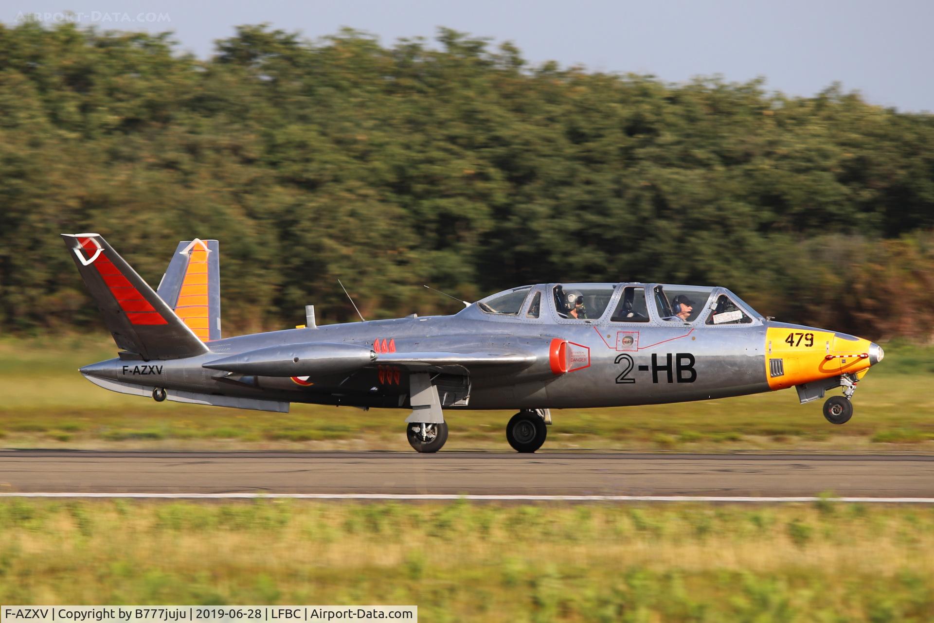 F-AZXV, Fouga CM-170 Magister C/N 479, at Cazaux Airshow