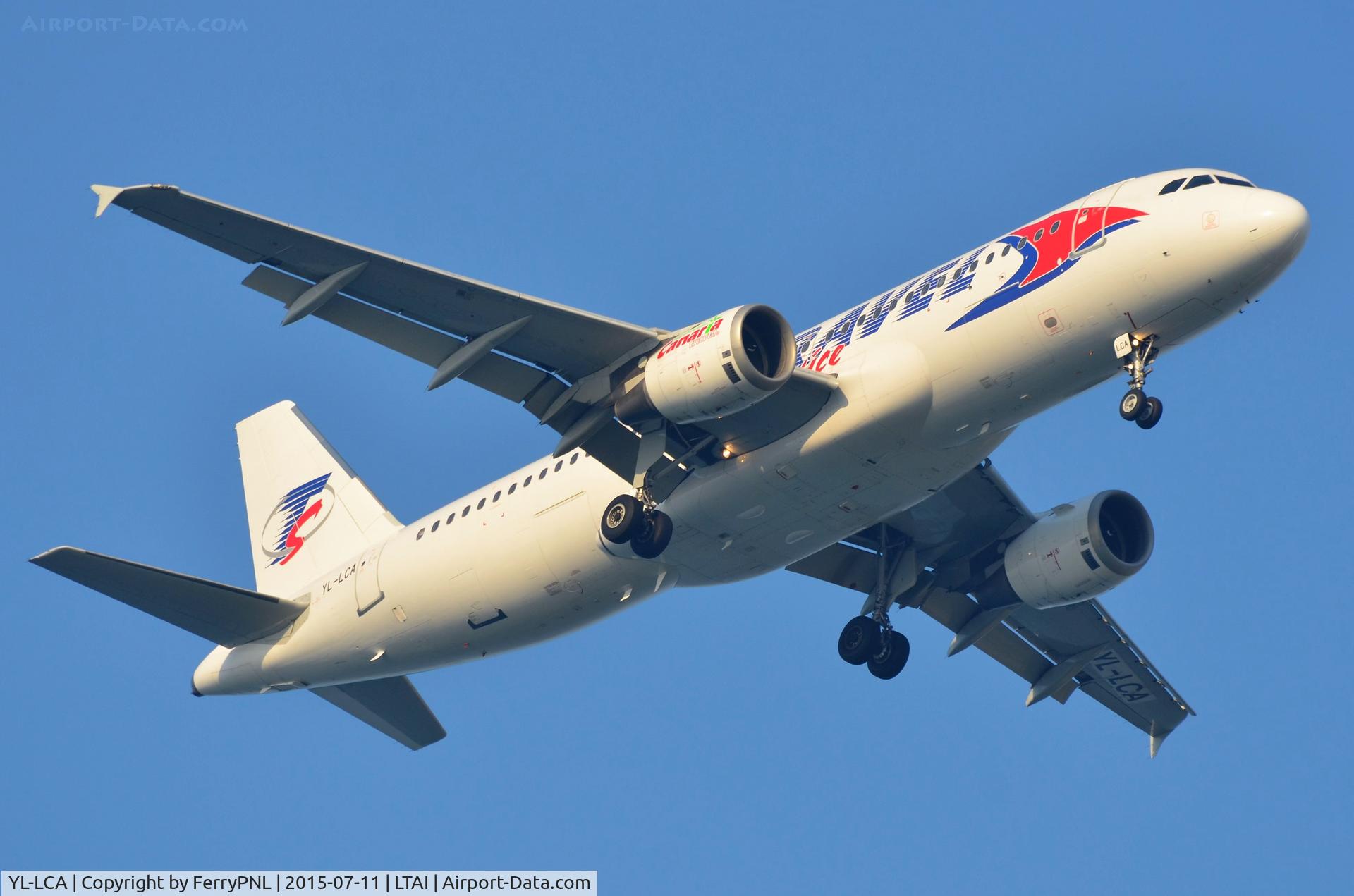 YL-LCA, 1992 Airbus A320-211 C/N 333, Travelservice is using this A320 for a season.
Frame scrapped in Kemble.