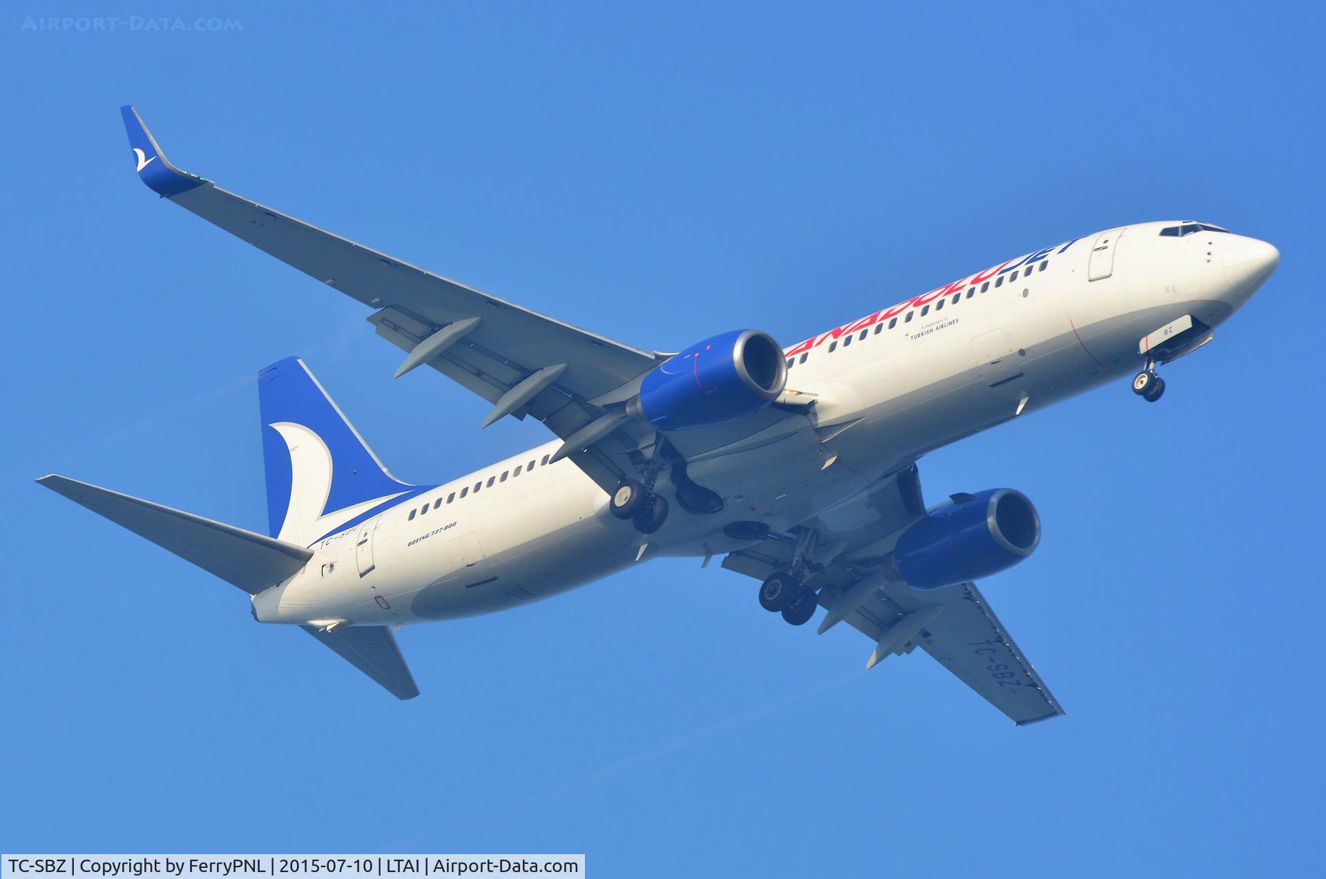 TC-SBZ, 2000 Boeing 737-86N C/N 28628/573, Anadolu B738