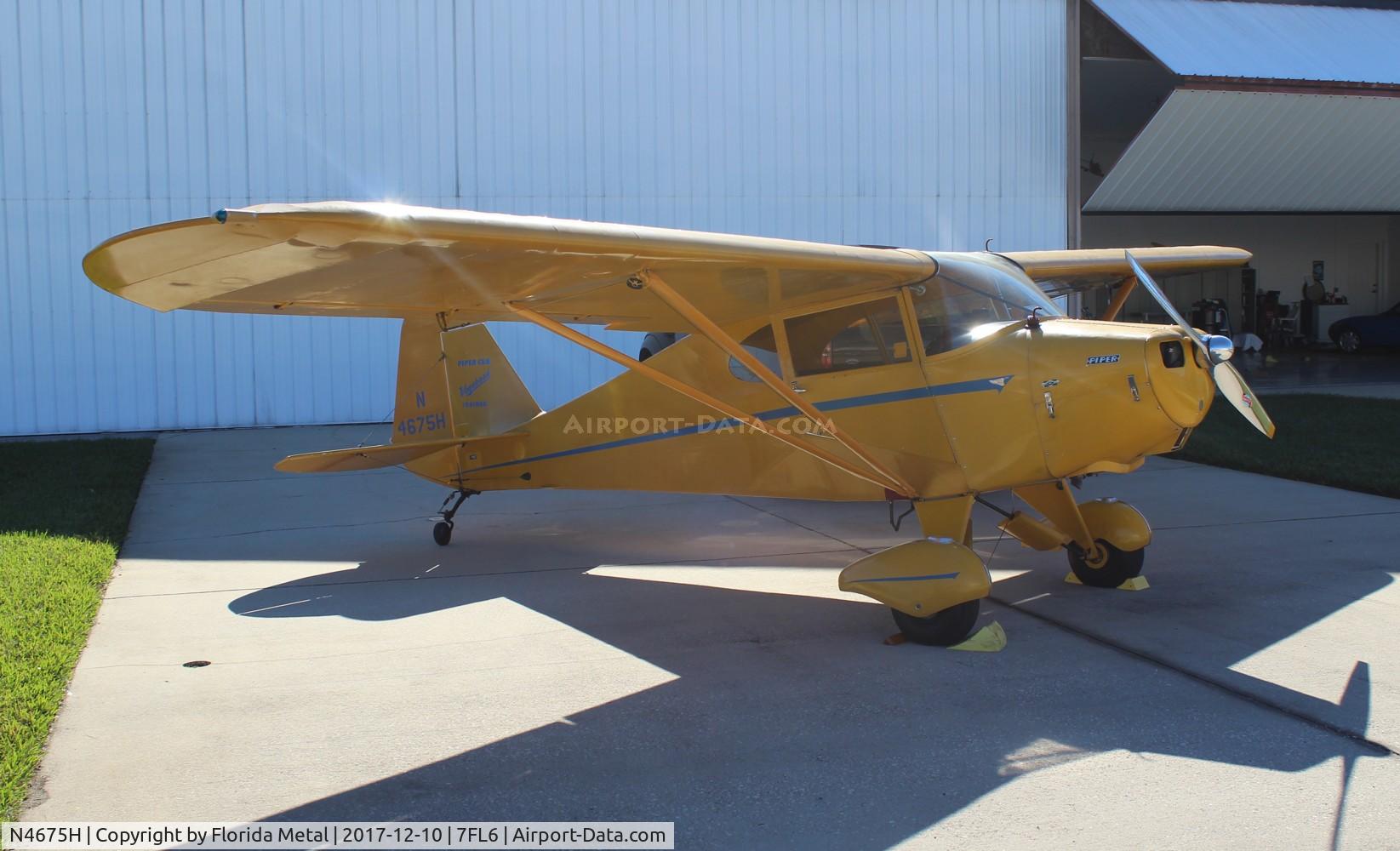 N4675H, 1948 Piper PA-17 Vagabond C/N 15-374, Spruce Creek 2017