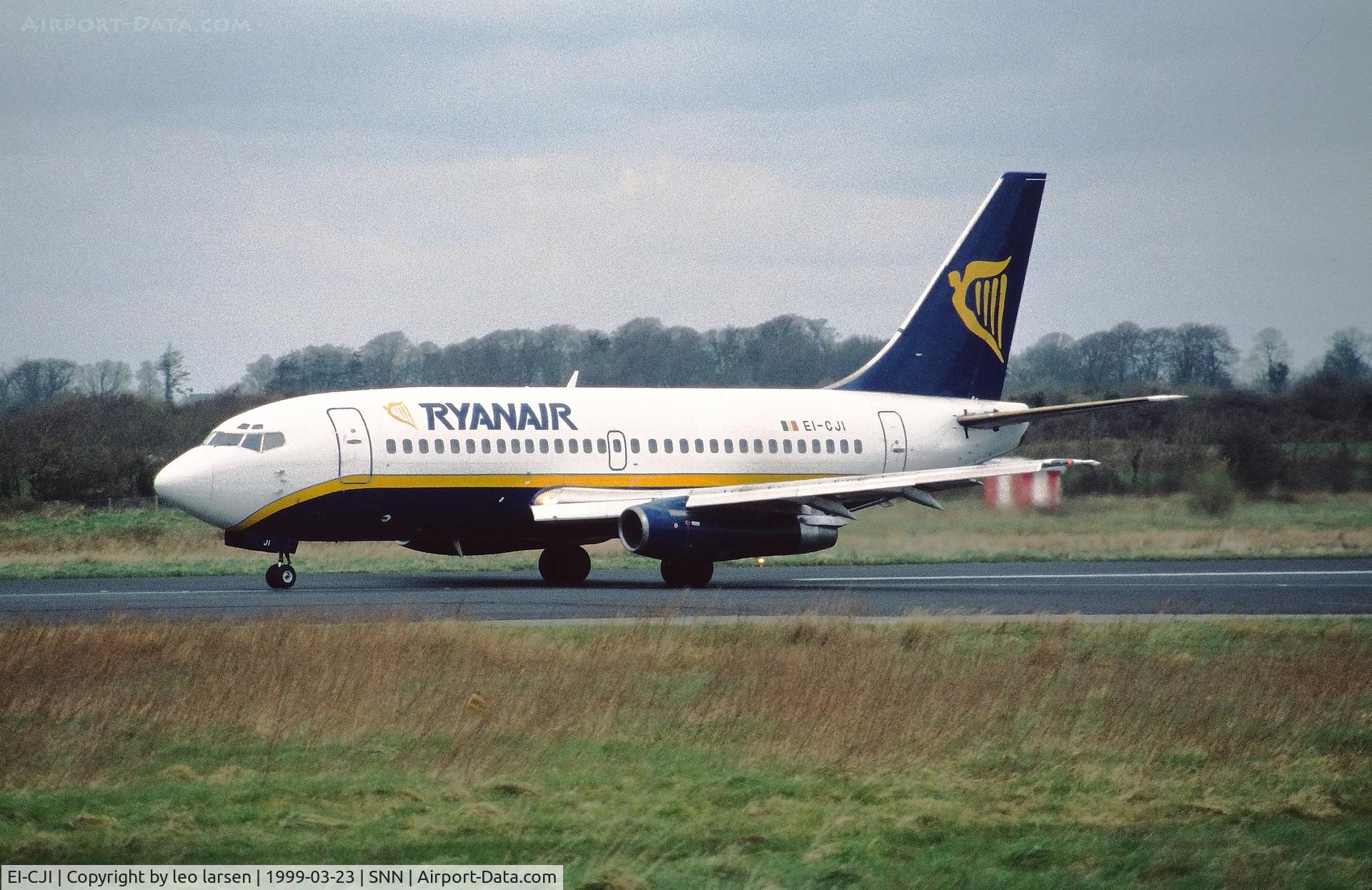 EI-CJI, 1983 Boeing 737-2E7 C/N 22875, Shannon 23.3.1999