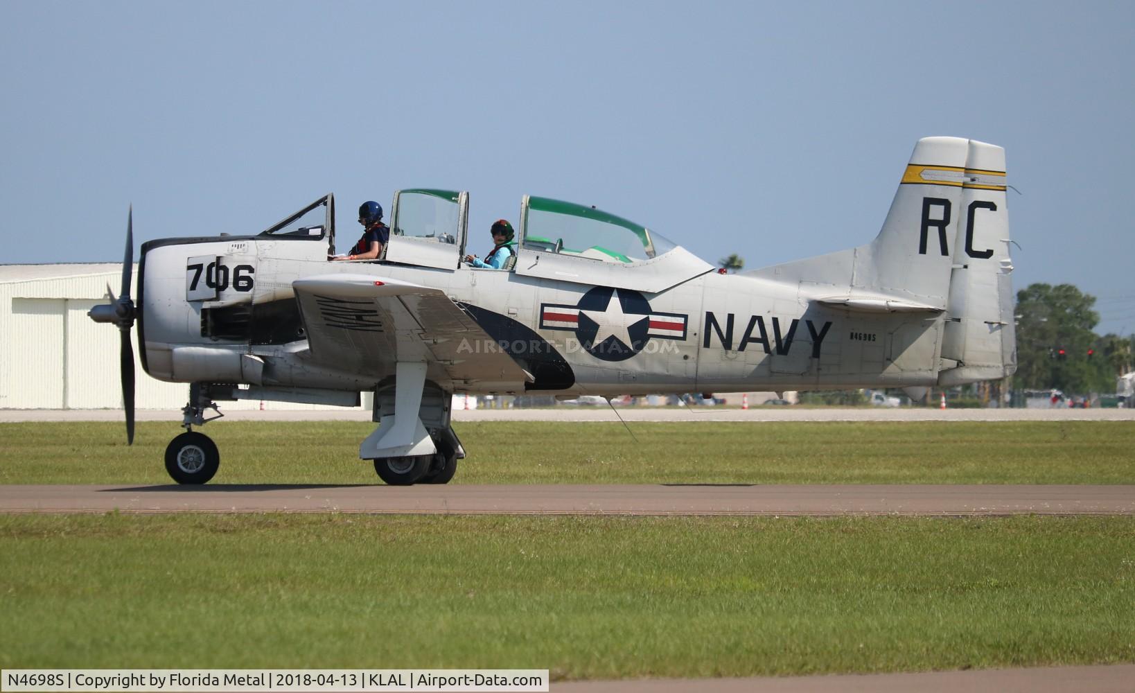 N4698S, North American T-28B Trojan C/N 200-69 (137706), SNF LAL 2018