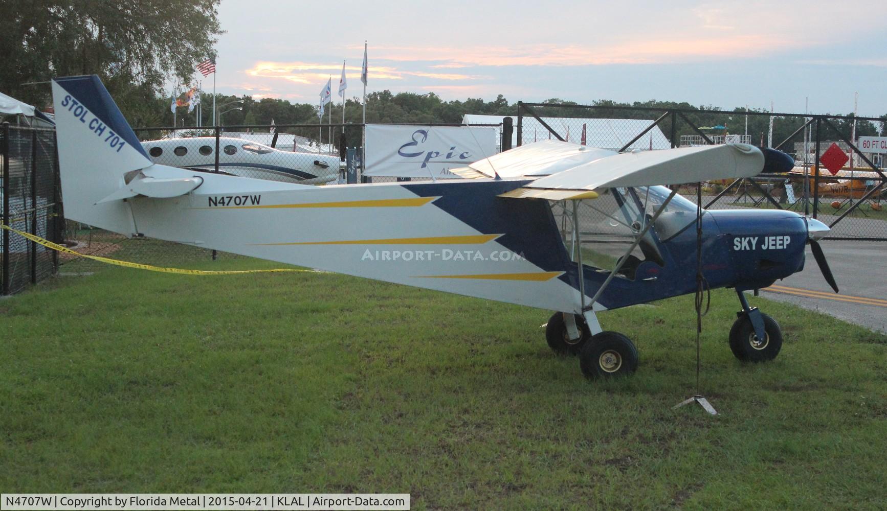N4707W, 2012 Zenith STOL CH-701 C/N 7-6306, SNF LAL 2015