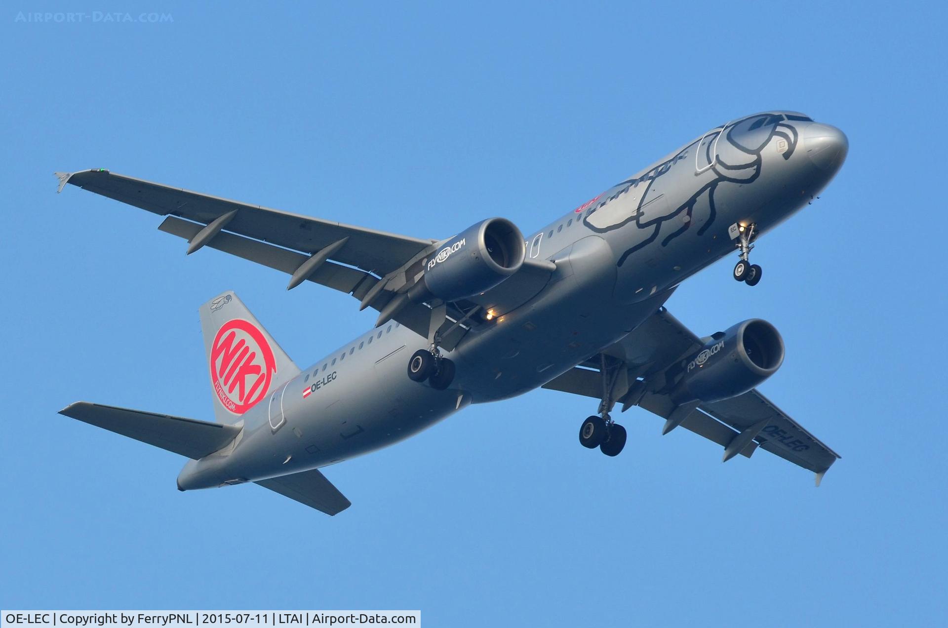 OE-LEC, 2010 Airbus A320-214 C/N 4316, Niki A320. This frame went via Air Berlin to Easyjet.