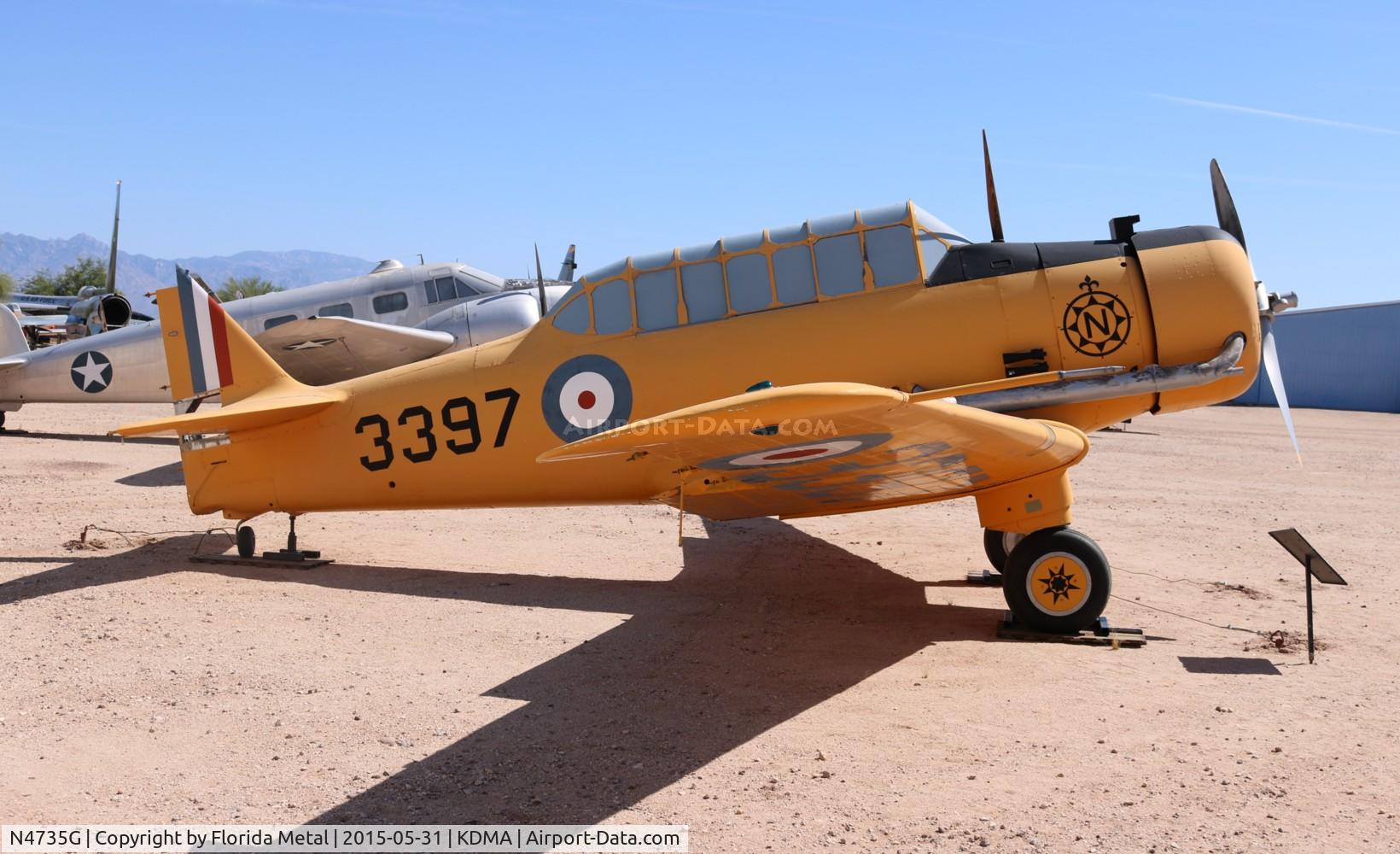 N4735G, North American NA-64 C/N 642150, PIMA Museum 2015