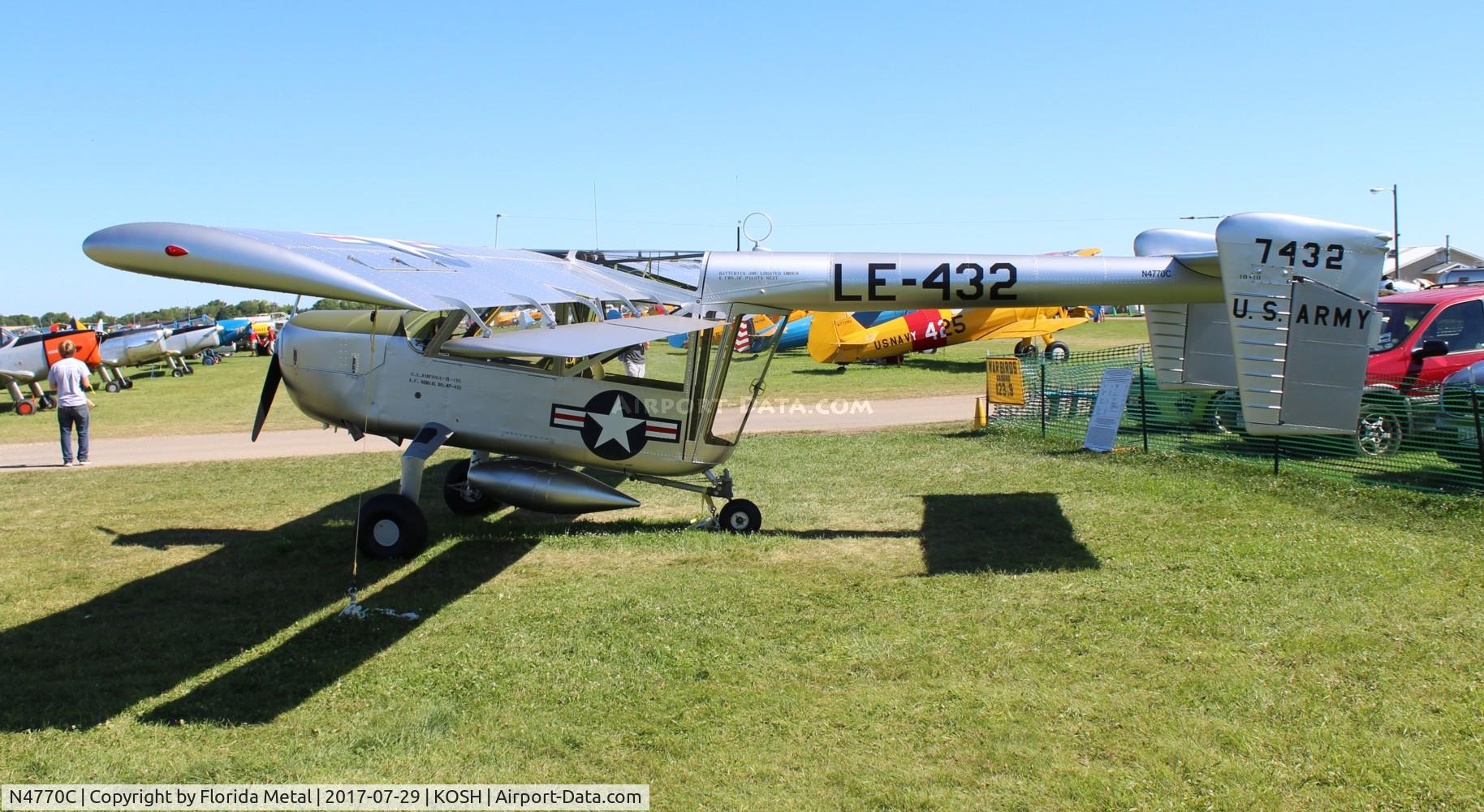 N4770C, 1949 Boeing YL-15 Scout C/N 47-0432 (20012), EAA OSH 2017