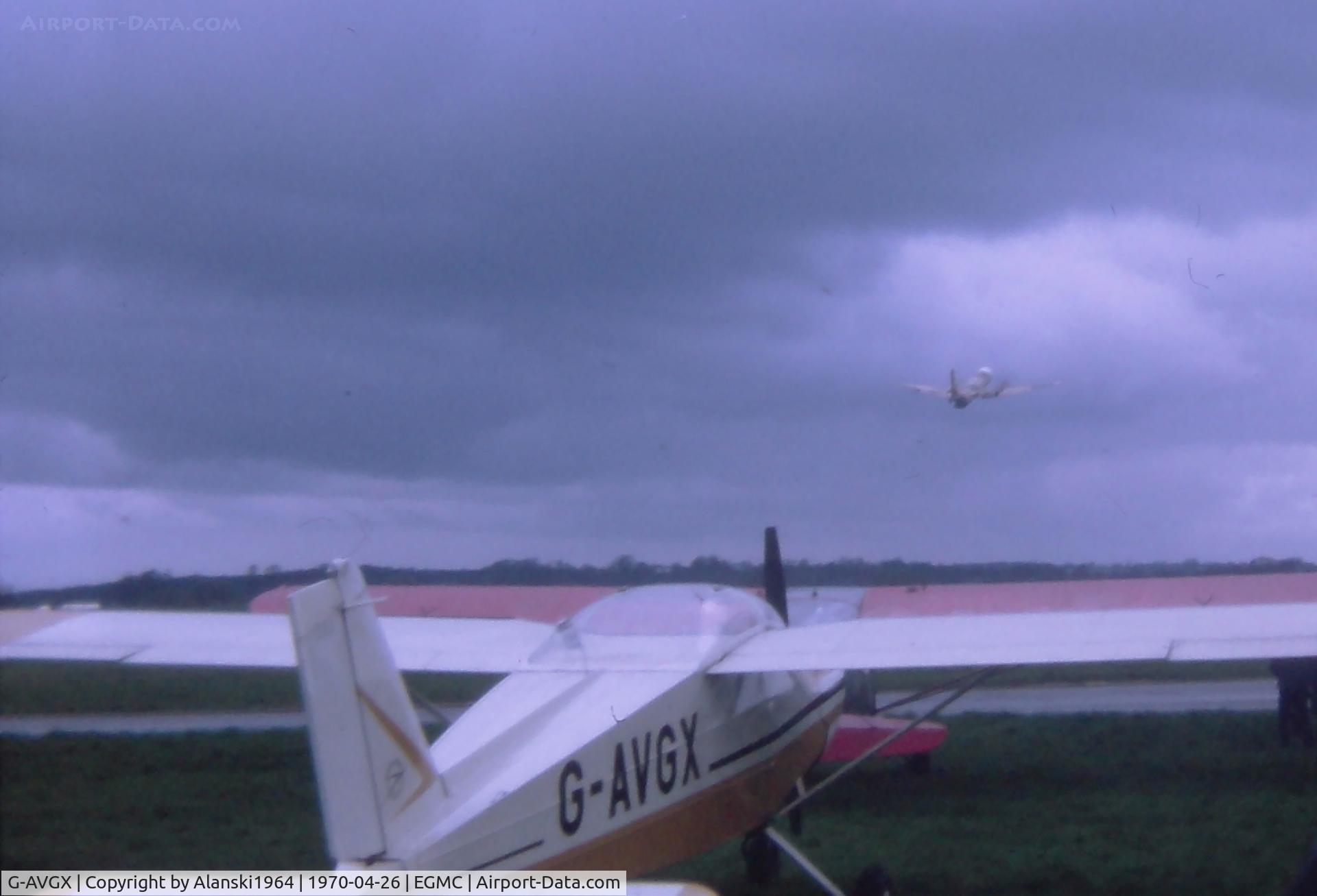 G-AVGX, 1966 Bolkow Bo-208C Junior C/N 630, Taken at Southend Air Show 1970