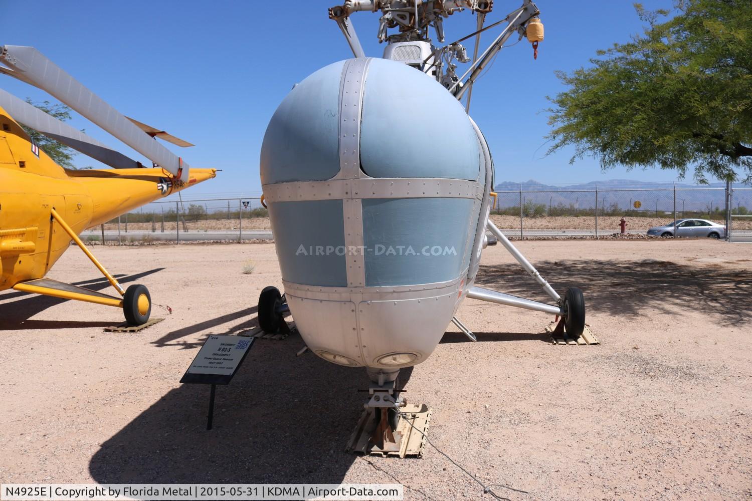 N4925E, 1946 Sikorsky S-51 C/N 232, PIMA Museum 2015 S-51