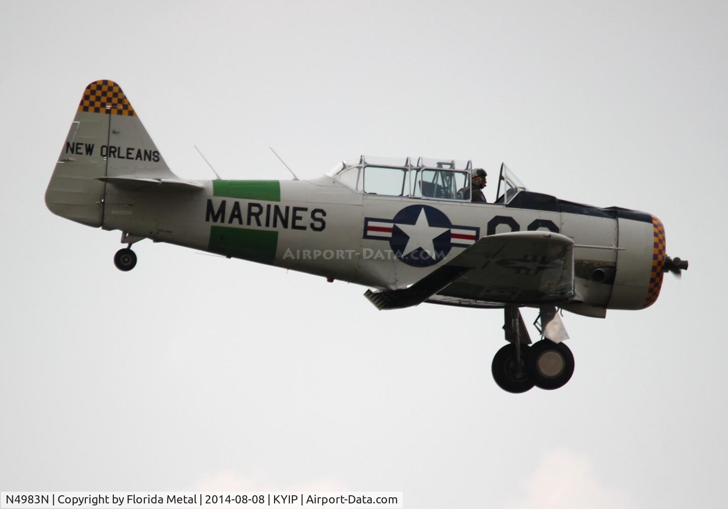 N4983N, 1957 North American AT-6D Texan C/N 121-42175 (44-81453), TOM YIP 2014