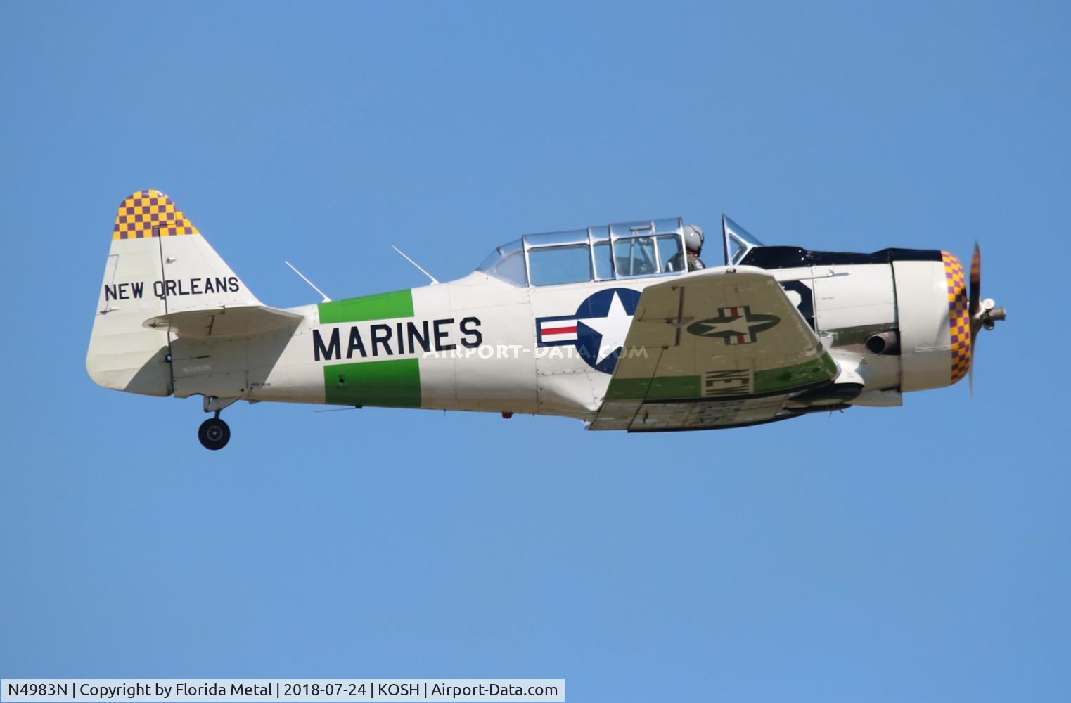 N4983N, 1957 North American AT-6D Texan C/N 121-42175 (44-81453), EAA OSH 2018