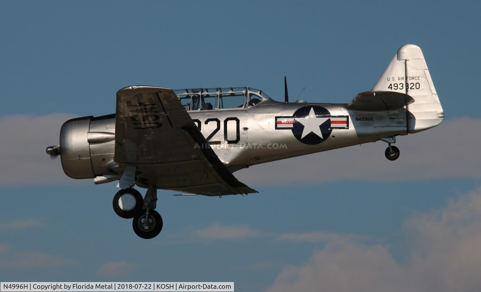 N4996H, 1951 North American T-6G Texan C/N 168-424, EAA OSH 2018