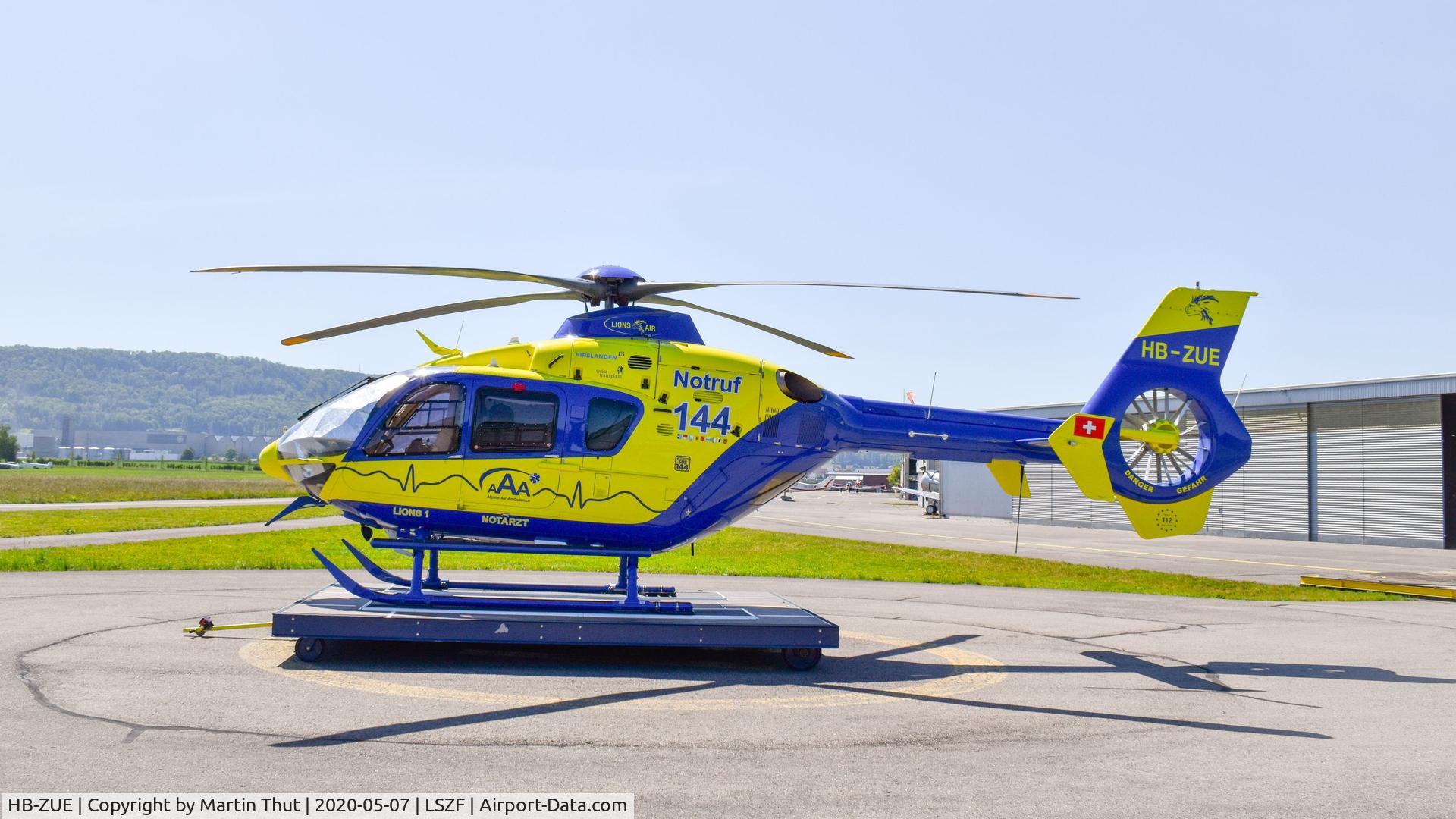 HB-ZUE, 2008 Eurocopter EC-135T-2+ C/N 0672, Stand there