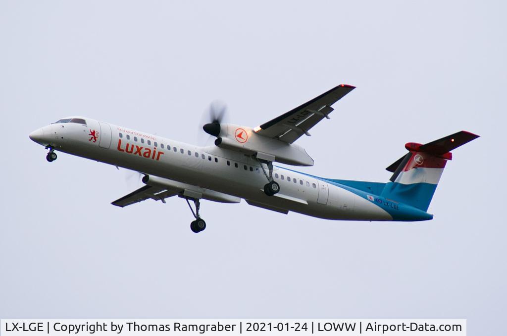 LX-LGE, 2009 De Havilland Canada DHC-8-402Q Dash 8 C/N 4284, Luxair De Havilland Canada Dash 8-400