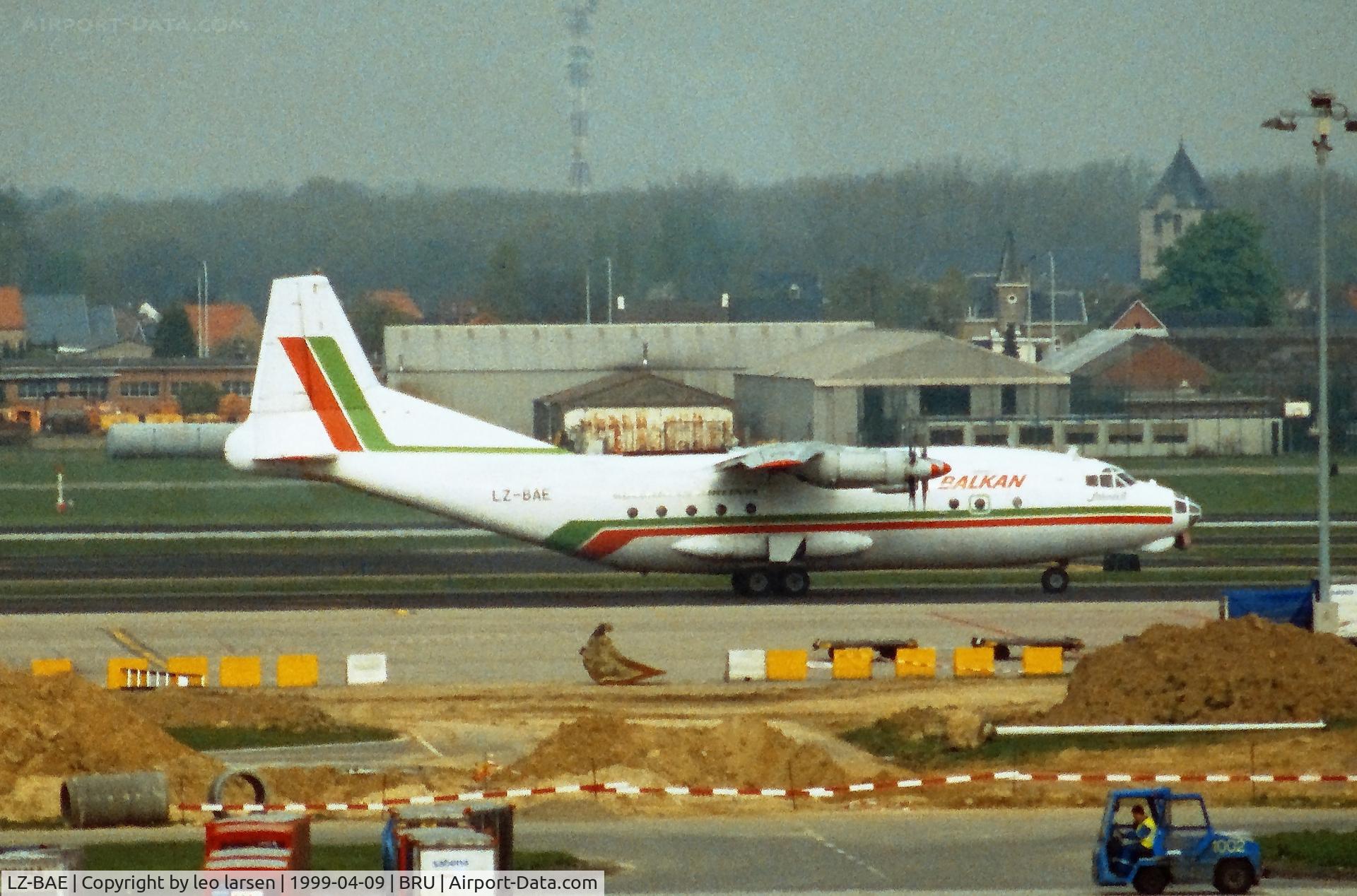 LZ-BAE, 1963 Antonov An-12BP C/N 402001, Brussels 9.4.1999