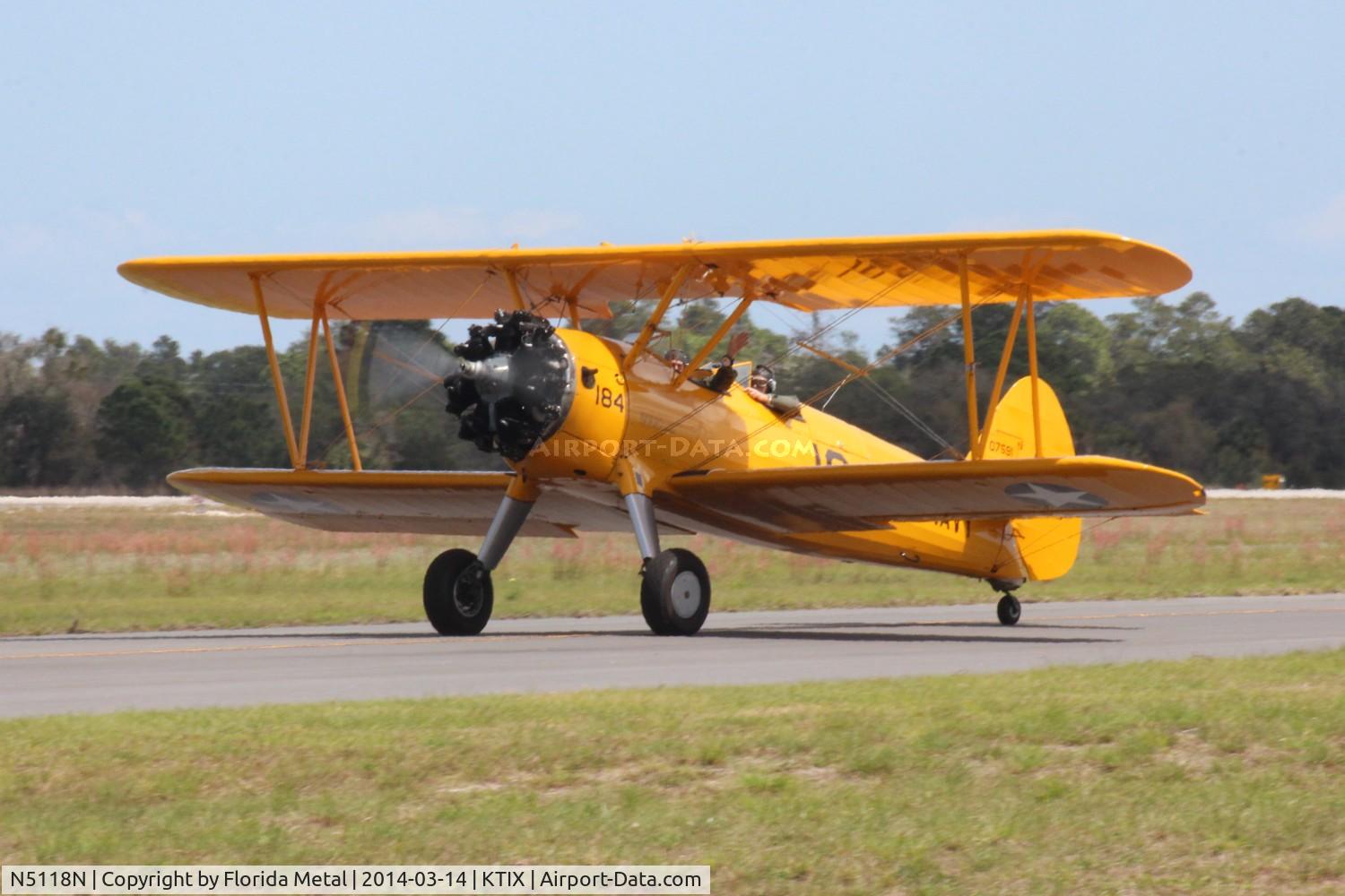 N5118N, 1943 Boeing A75L3 C/N 75-7195, TICO 2014