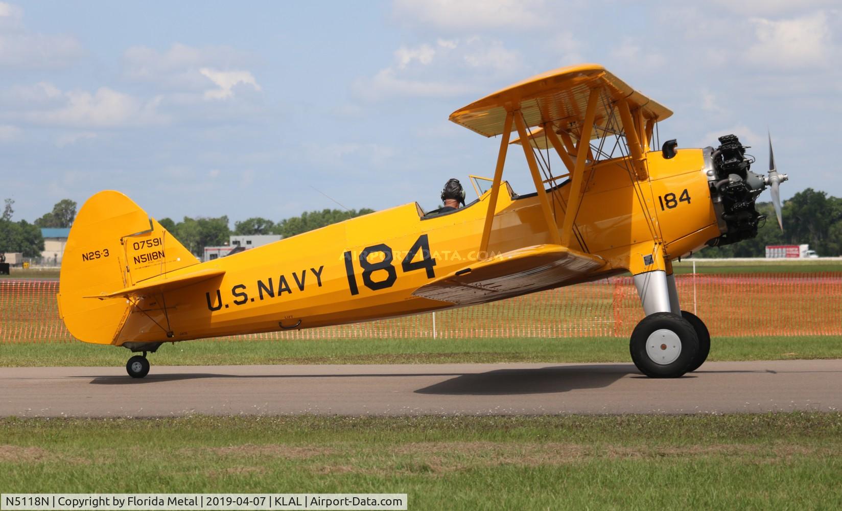 N5118N, 1943 Boeing A75L3 C/N 75-7195, SNF LAL 2019