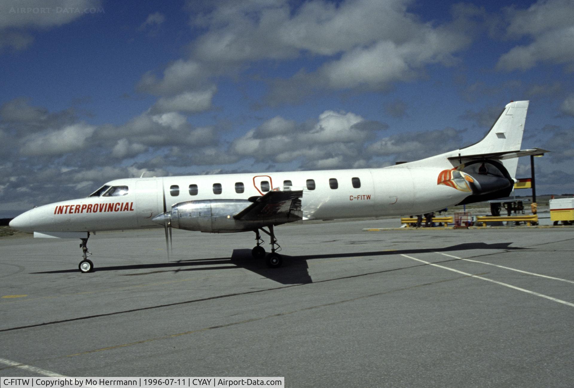 C-FITW, 1986 Fairchild SA-227AC Metro III C/N AC638, taken at St. Anthony, NFLD. Nice Puffin-scheme.