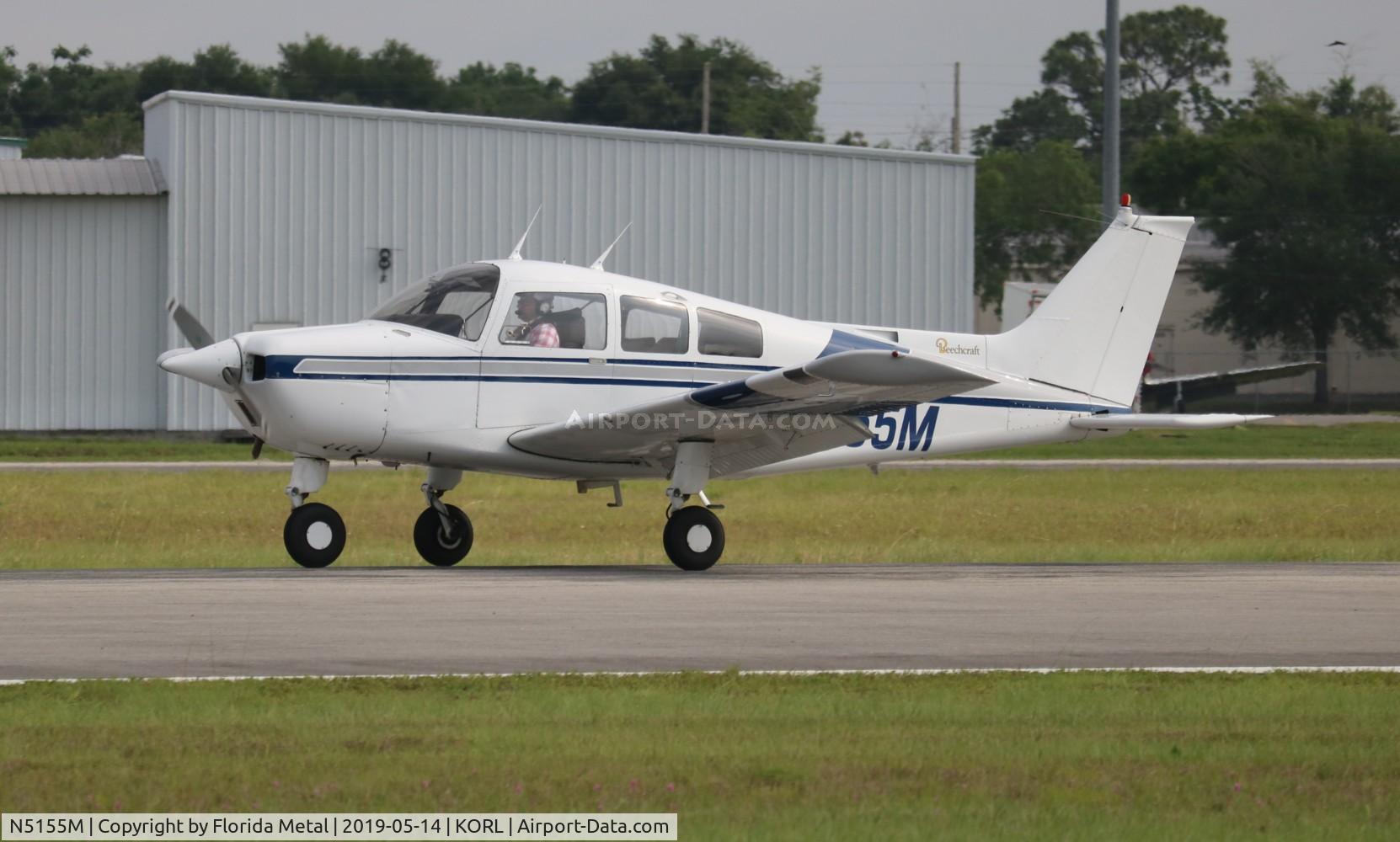 N5155M, 1978 Beech C23 Sundowner 180 C/N M-2038, ORL spotting 2019