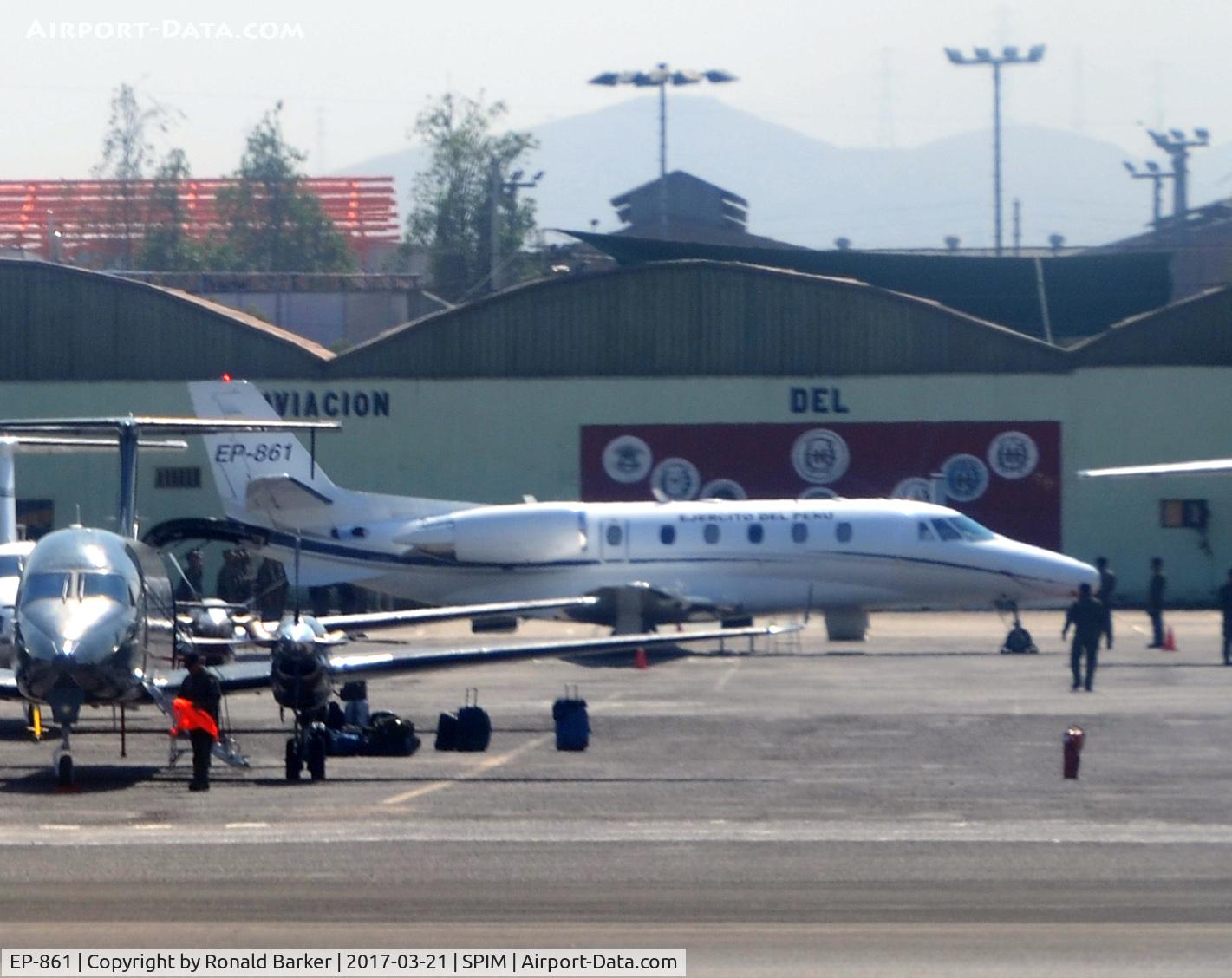 EP-861, 2007 Cessna 560XL C/N 560-5679, Parked Lima