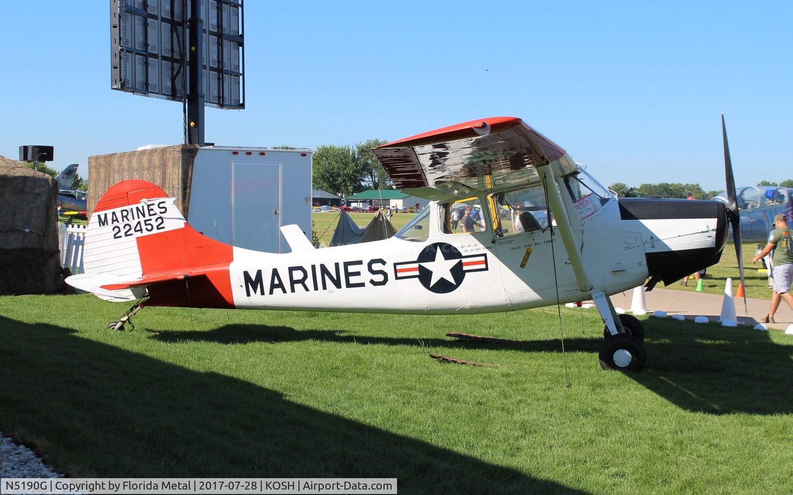 N5190G, 1951 Cessna 305A C/N 22452, EAA OSH 2017
