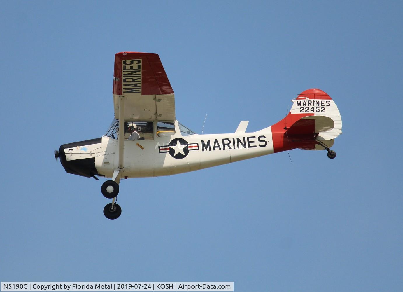 N5190G, 1951 Cessna 305A C/N 22452, EAA OSH 2019