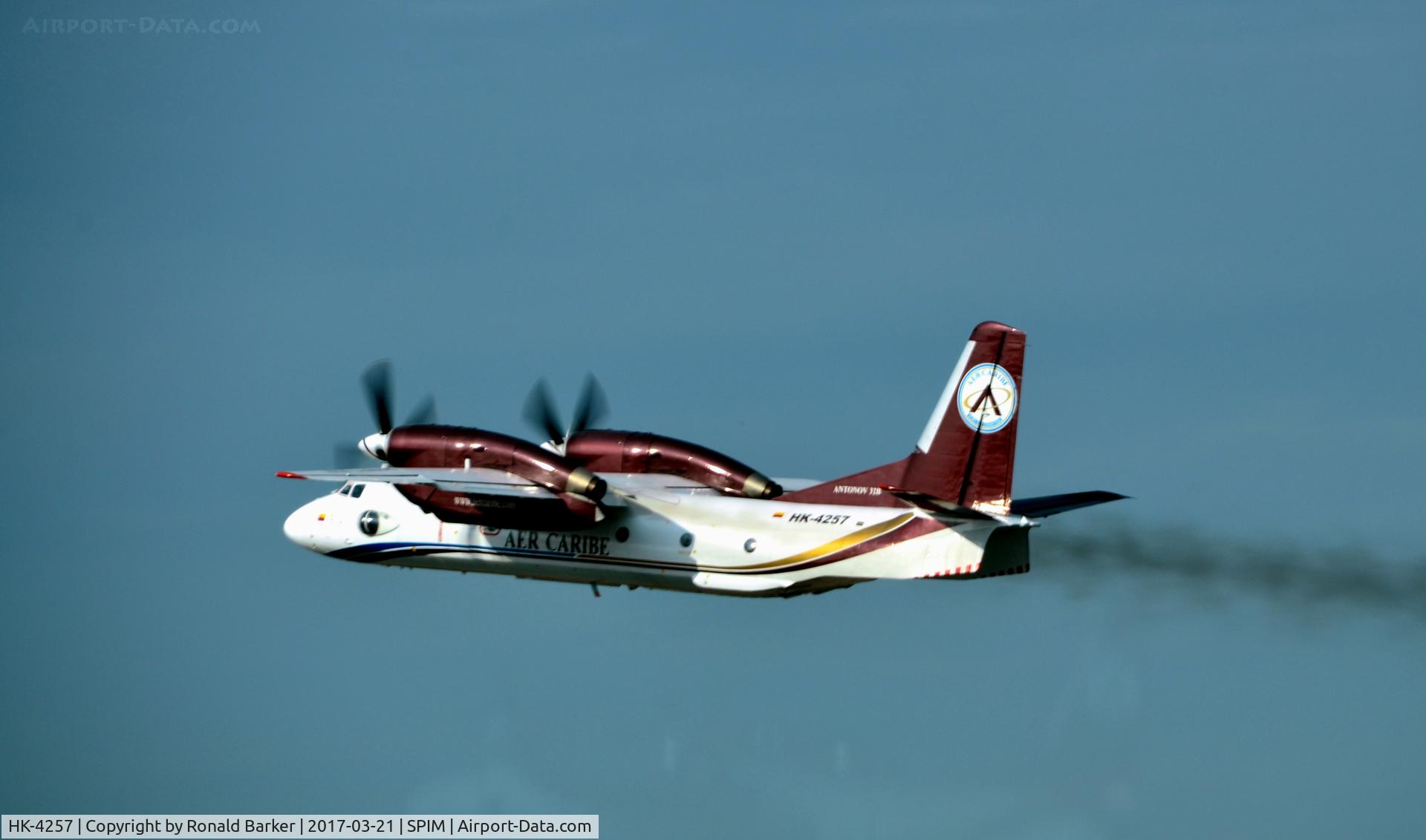 HK-4257, 1992 Antonov An-32B C/N 3203, Takeoff Lima
