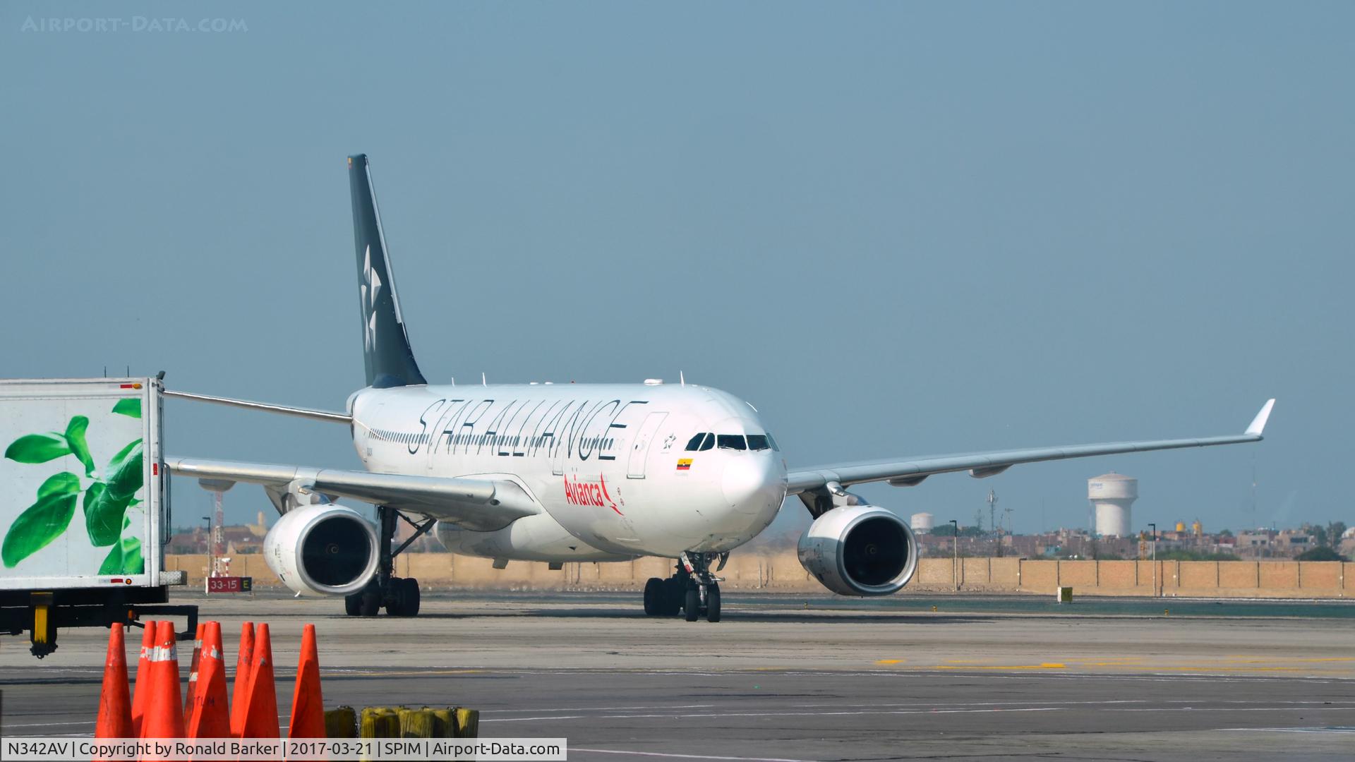N342AV, 2012 Airbus A330-243 C/N 1342, Taxi Lima