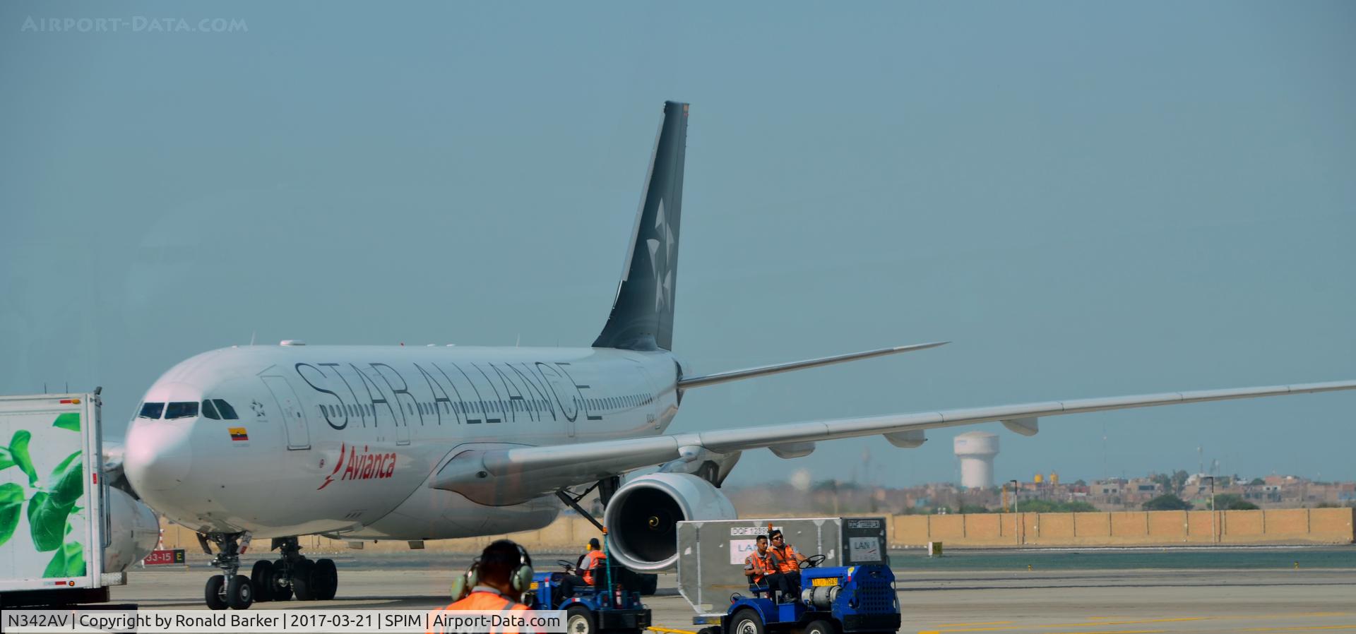 N342AV, 2012 Airbus A330-243 C/N 1342, Taxi Lima