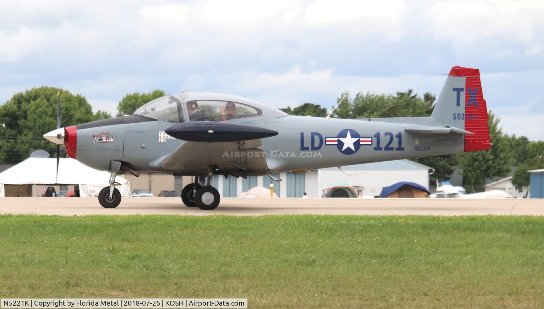 N5221K, 1950 Ryan Navion B C/N NAV-4-2121B, EAA OSH 2018