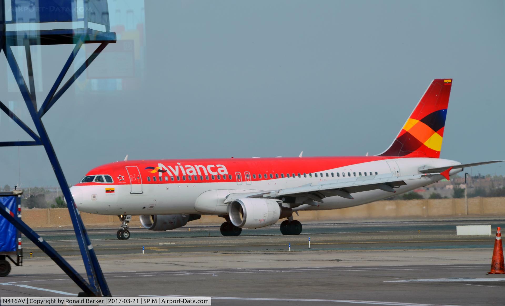 N416AV, 2010 Airbus A320-214 C/N 4167, Taxi Lima