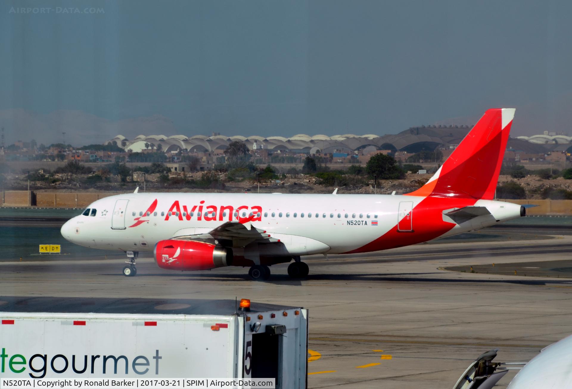 N520TA, 2007 Airbus A319-132 C/N 3248, Taxi Lima